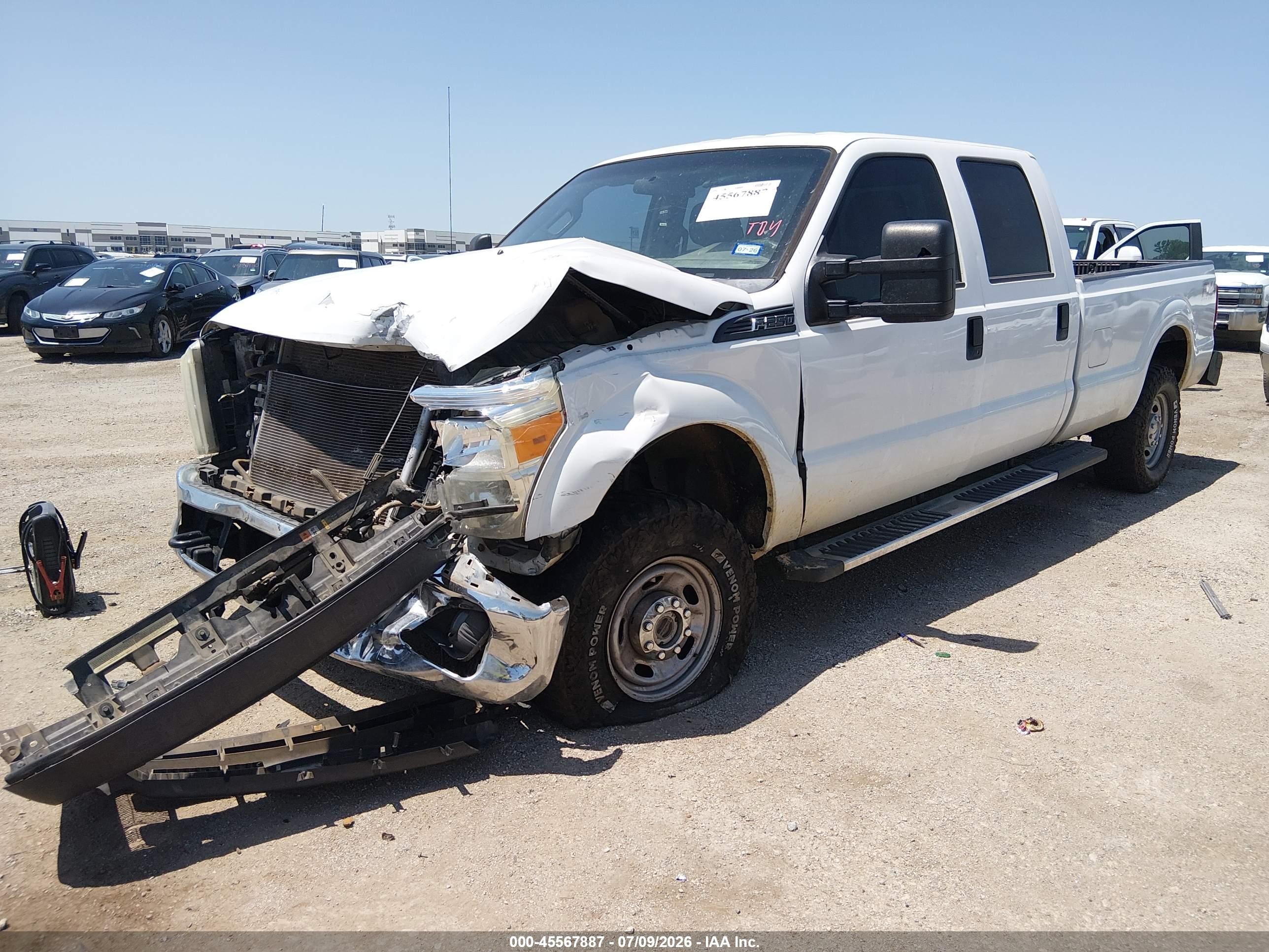 2015 Ford F-250 Xl White vin: 1FT7W2B60FEB43603