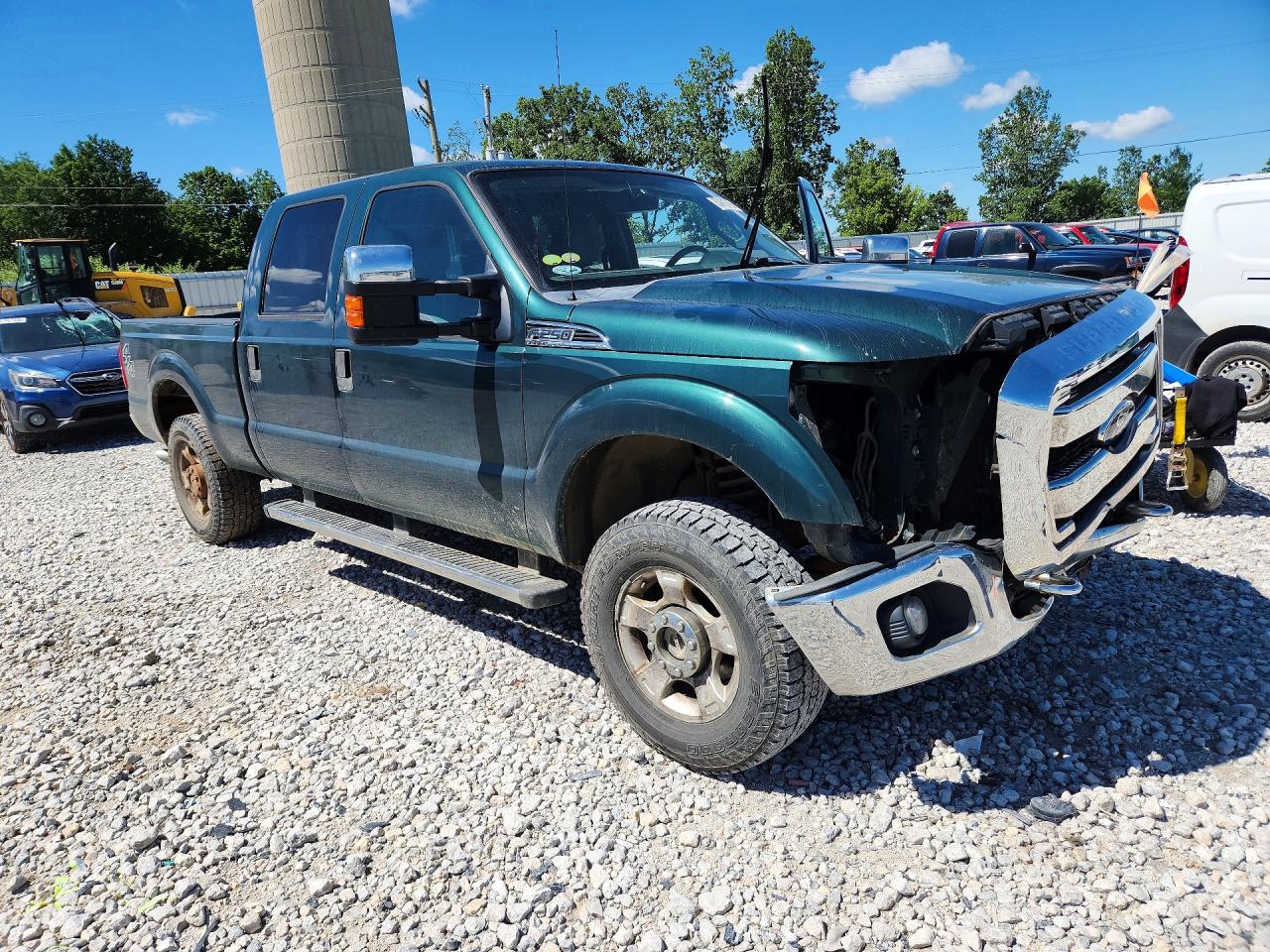 2011 Ford F250 Super Duty Зеленый vin: 1FT7W2B61BEC91687