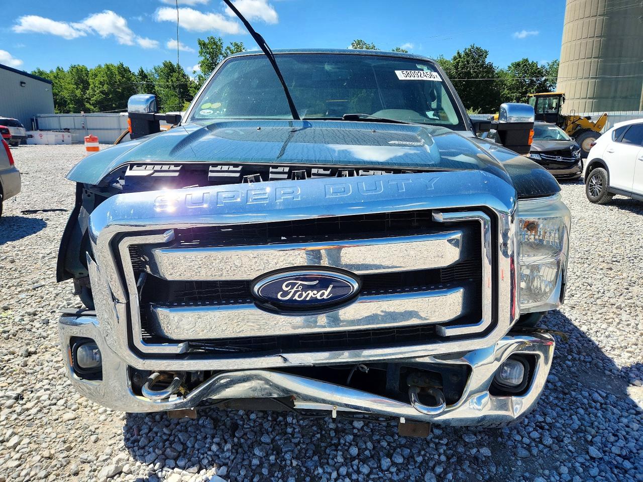 2011 Ford F250 Super Duty Зеленый vin: 1FT7W2B61BEC91687
