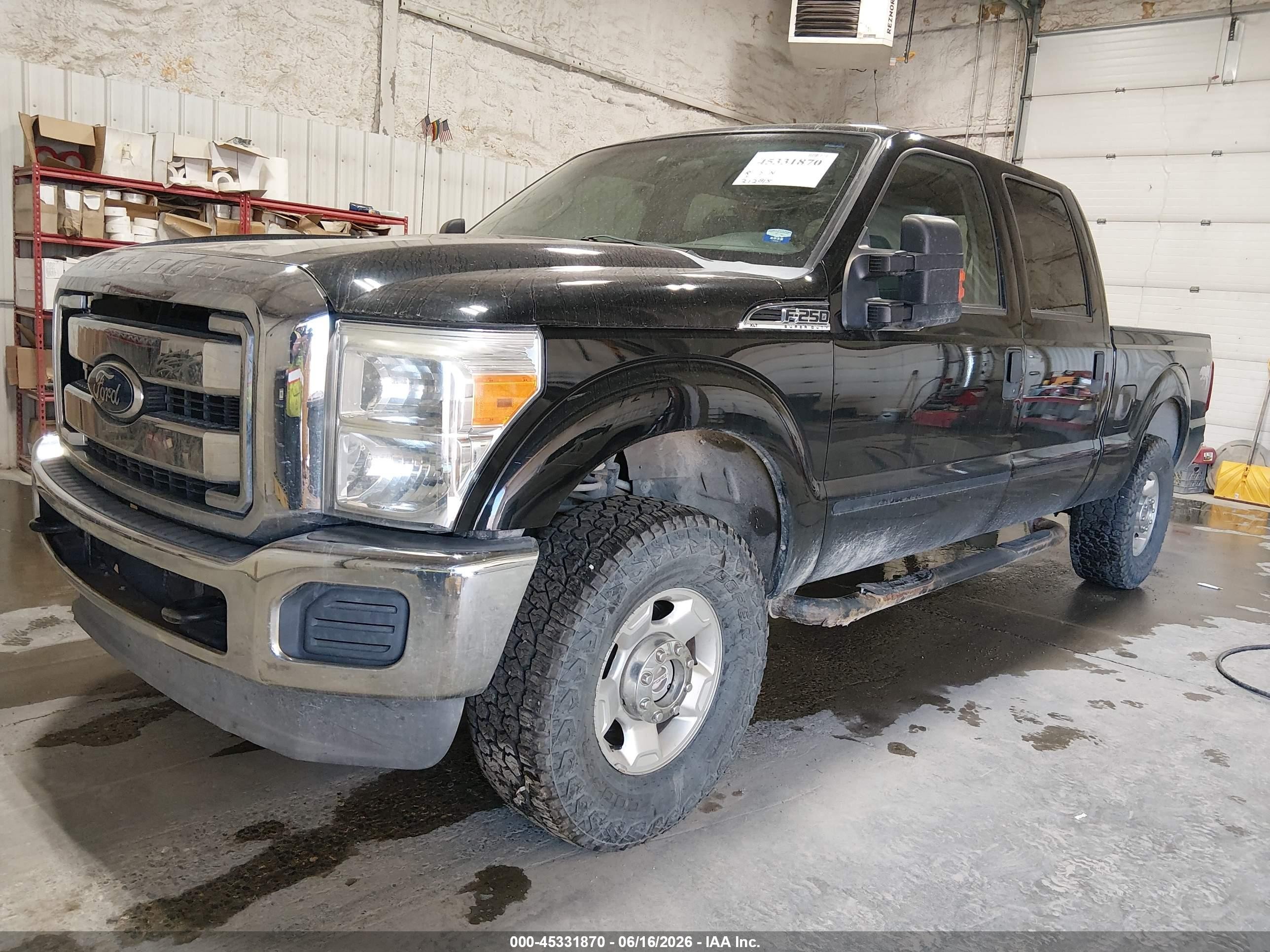 2012 Ford Super Duty F-250 Srw Xlt Black vin: 1FT7W2B61CEA28133