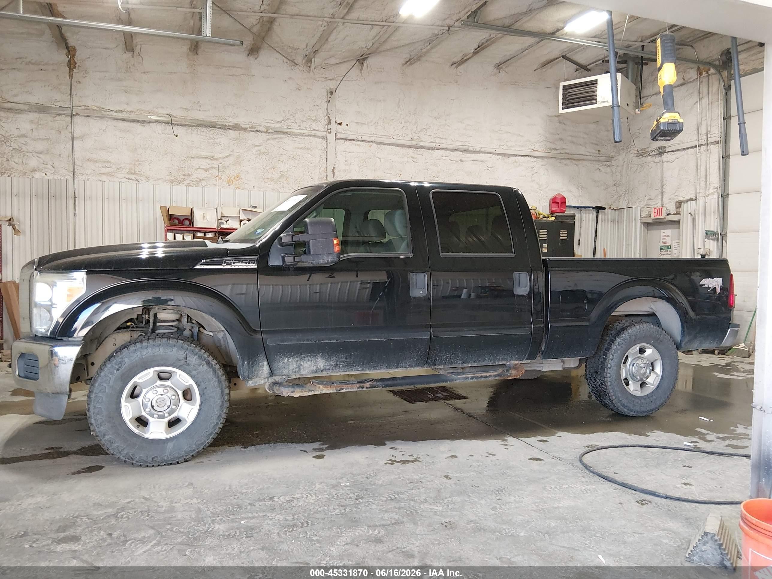 2012 Ford Super Duty F-250 Srw Xlt Black vin: 1FT7W2B61CEA28133