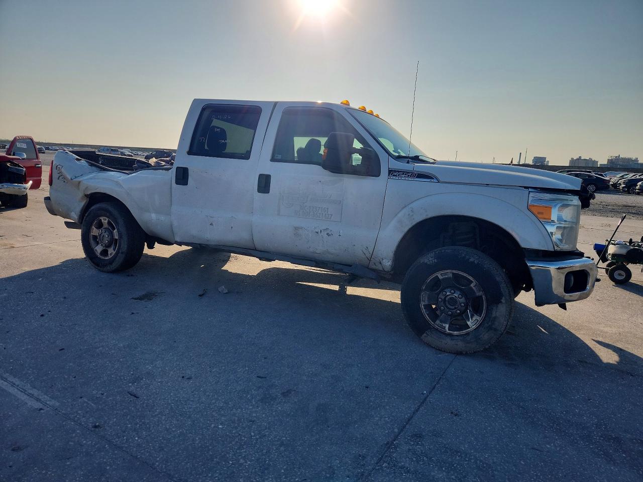2012 Ford F250 Super Duty White vin: 1FT7W2B61CEA34787