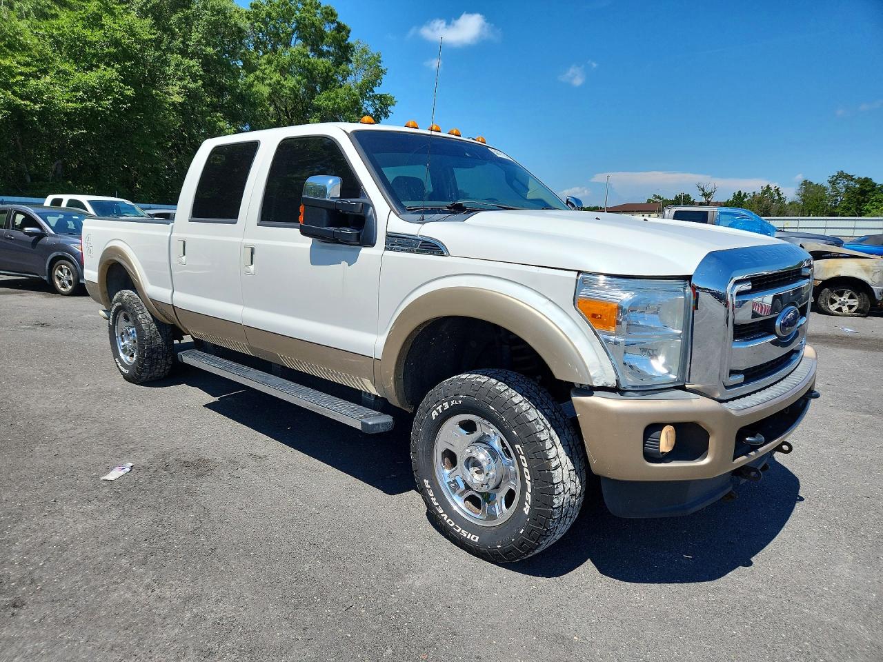 2014 Ford F250 Super Duty White vin: 1FT7W2B61EEB04792