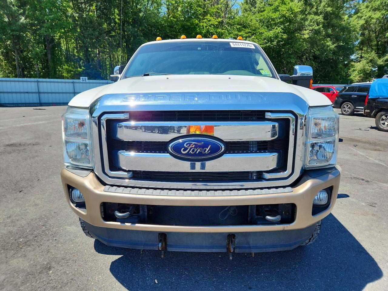 2014 Ford F250 Super Duty White vin: 1FT7W2B61EEB04792