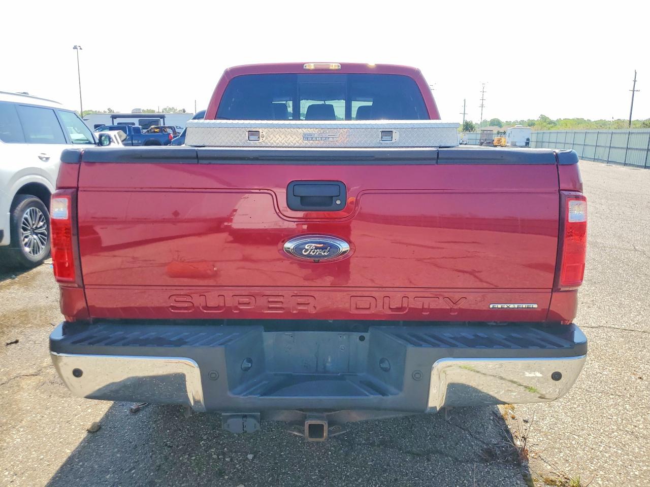 2014 Ford F250 Super Duty Red vin: 1FT7W2B61EEB60490