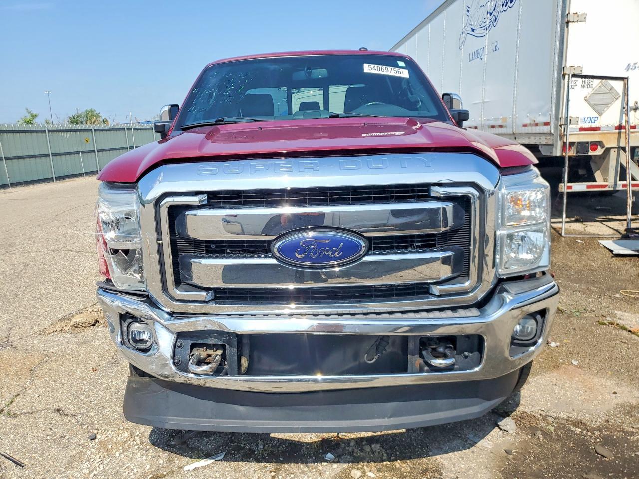 2014 Ford F250 Super Duty Red vin: 1FT7W2B61EEB60490