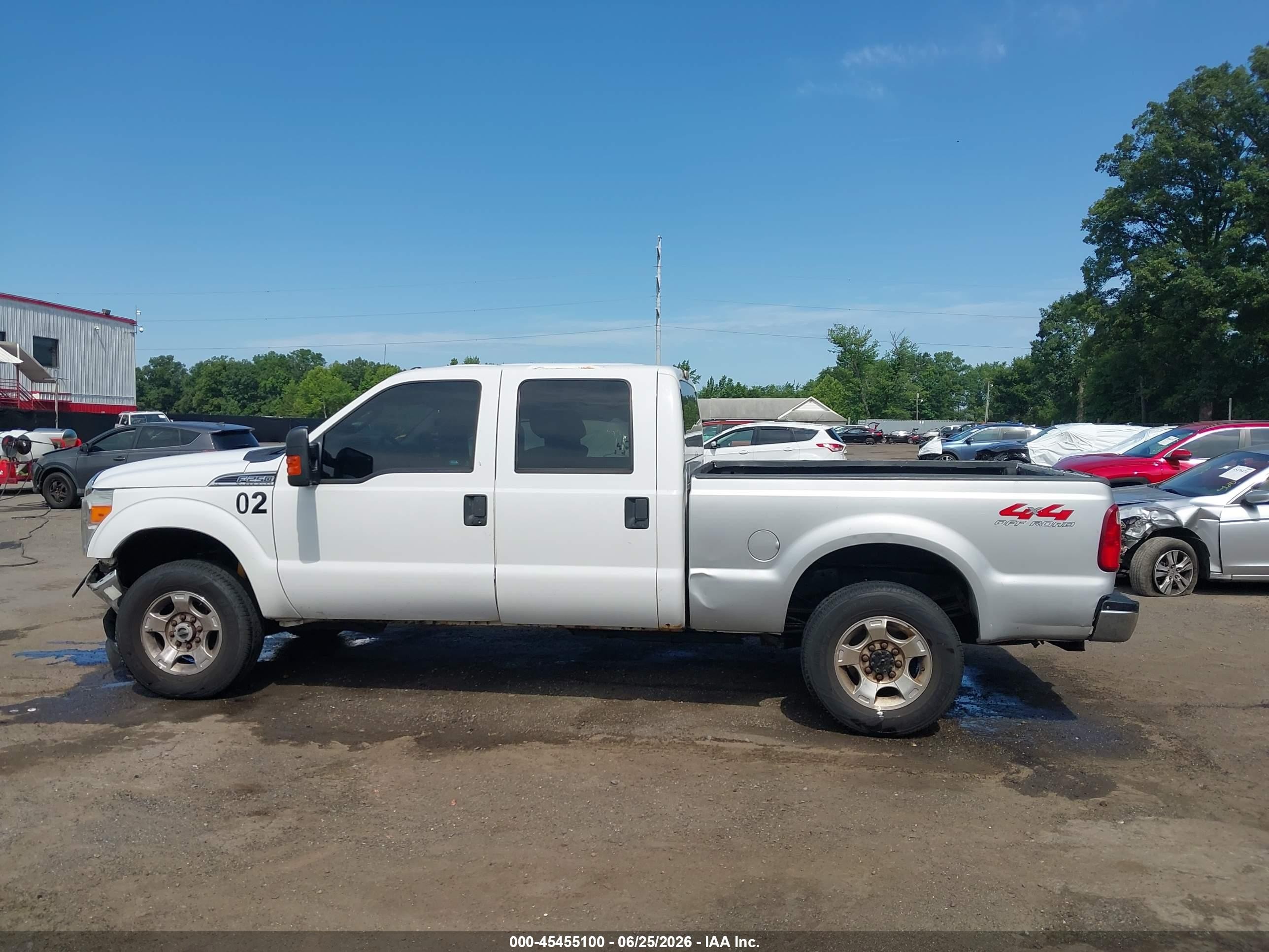 2015 Ford F-250   Белый vin: 1FT7W2B61FEB11551