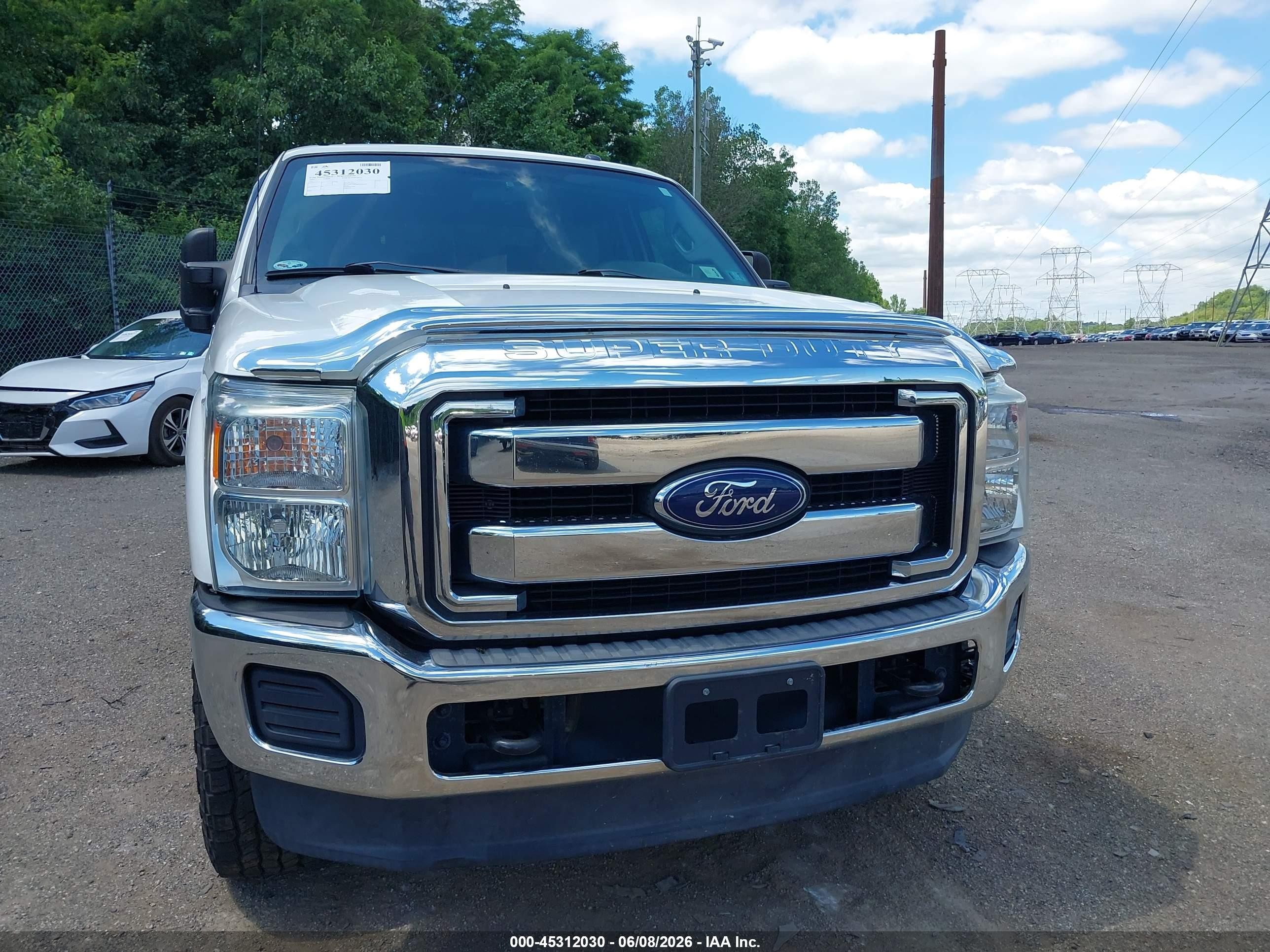 2015 Ford F-250 Xlt White vin: 1FT7W2B61FEC54905