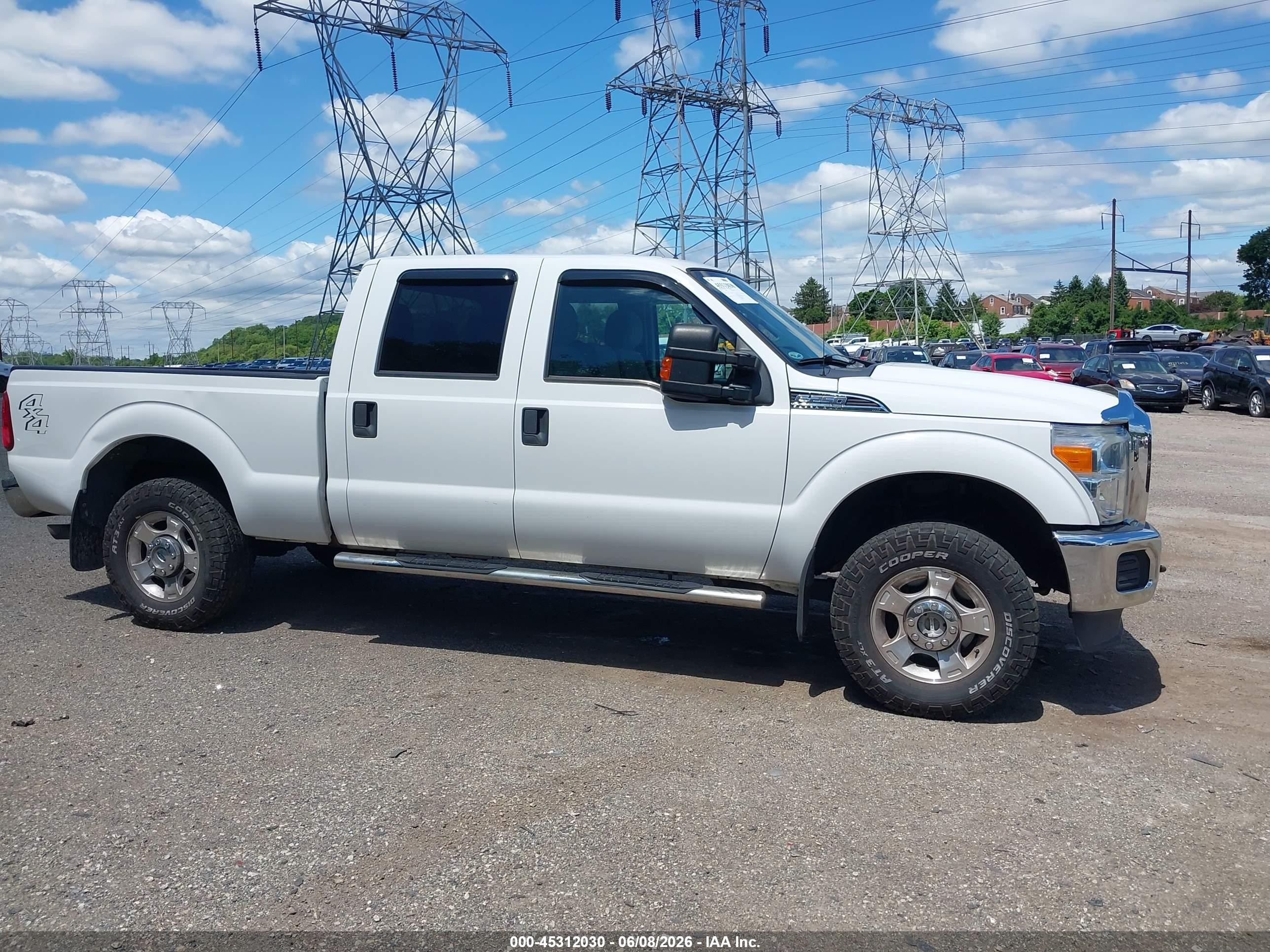 2015 Ford F-250 Xlt White vin: 1FT7W2B61FEC54905