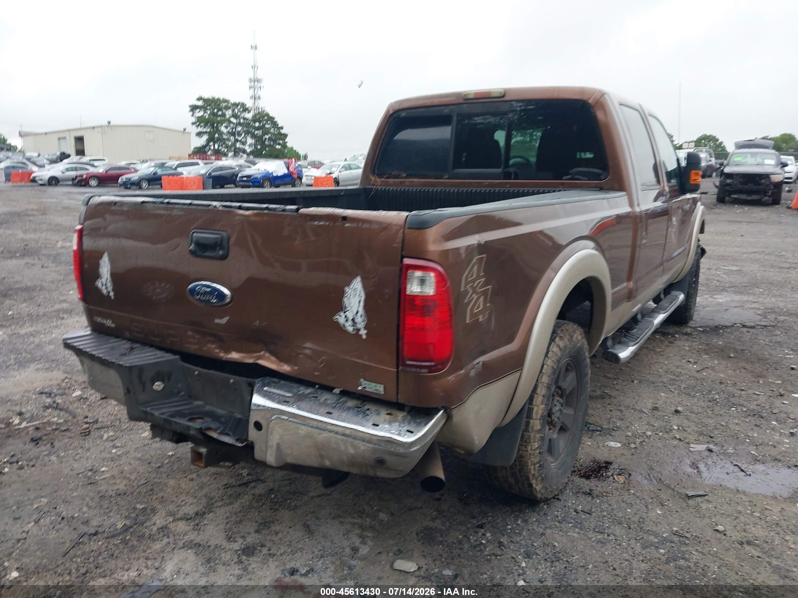 2011 Ford Super Duty F-250 Srw Lariat Brown vin: 1FT7W2B62BEB64057