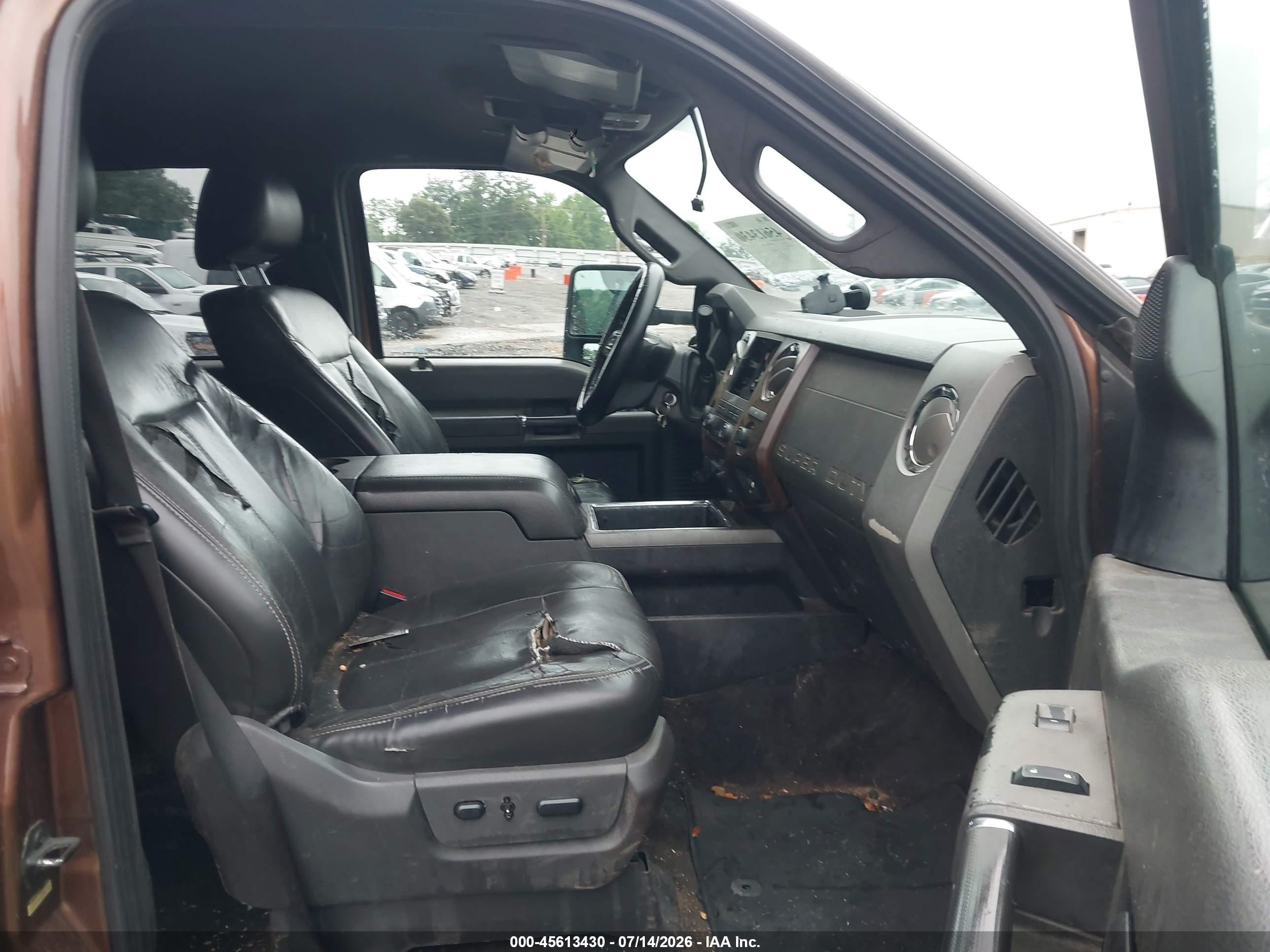 2011 Ford Super Duty F-250 Srw Lariat Brown vin: 1FT7W2B62BEB64057