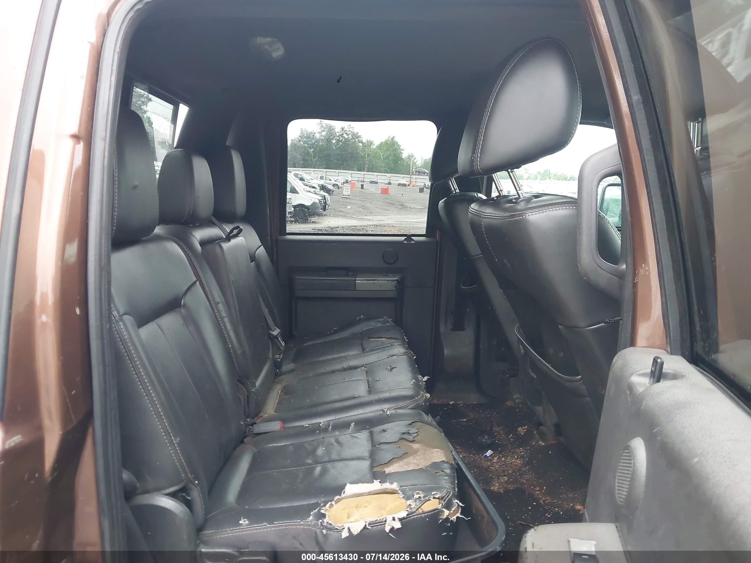 2011 Ford Super Duty F-250 Srw Lariat Brown vin: 1FT7W2B62BEB64057