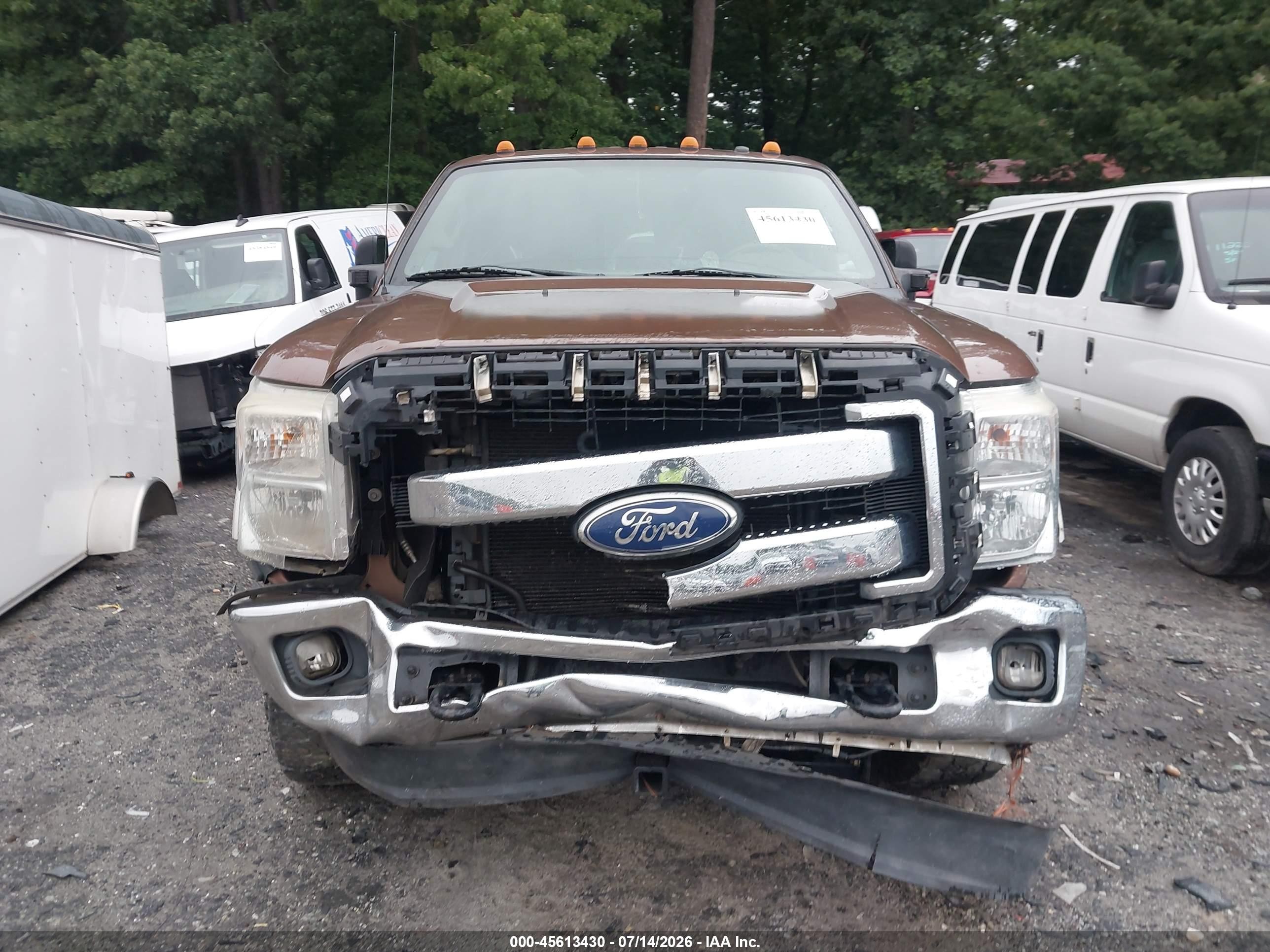 2011 Ford Super Duty F-250 Srw Lariat Brown vin: 1FT7W2B62BEB64057