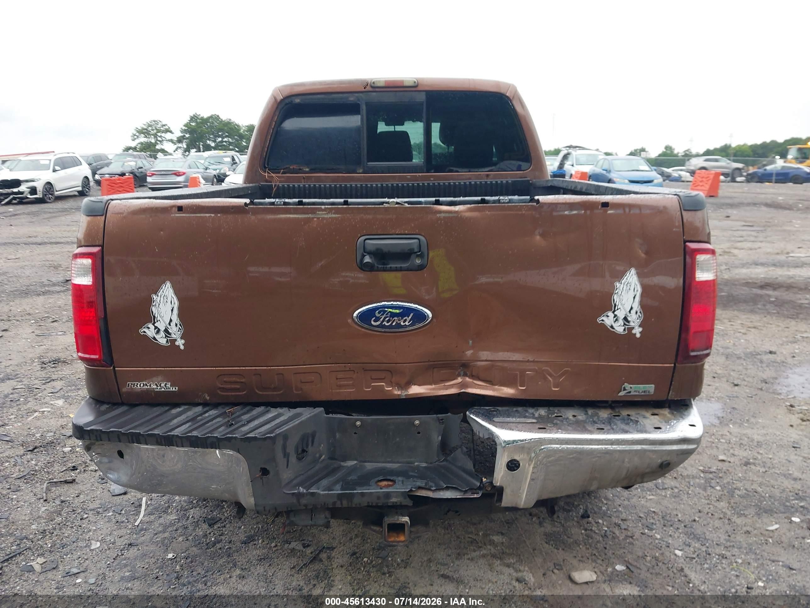 2011 Ford Super Duty F-250 Srw Lariat Brown vin: 1FT7W2B62BEB64057