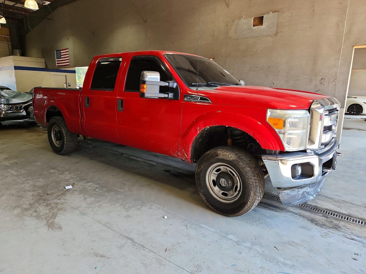 2011 Ford F250 Super Duty Red vin: 1FT7W2B62BEB99231