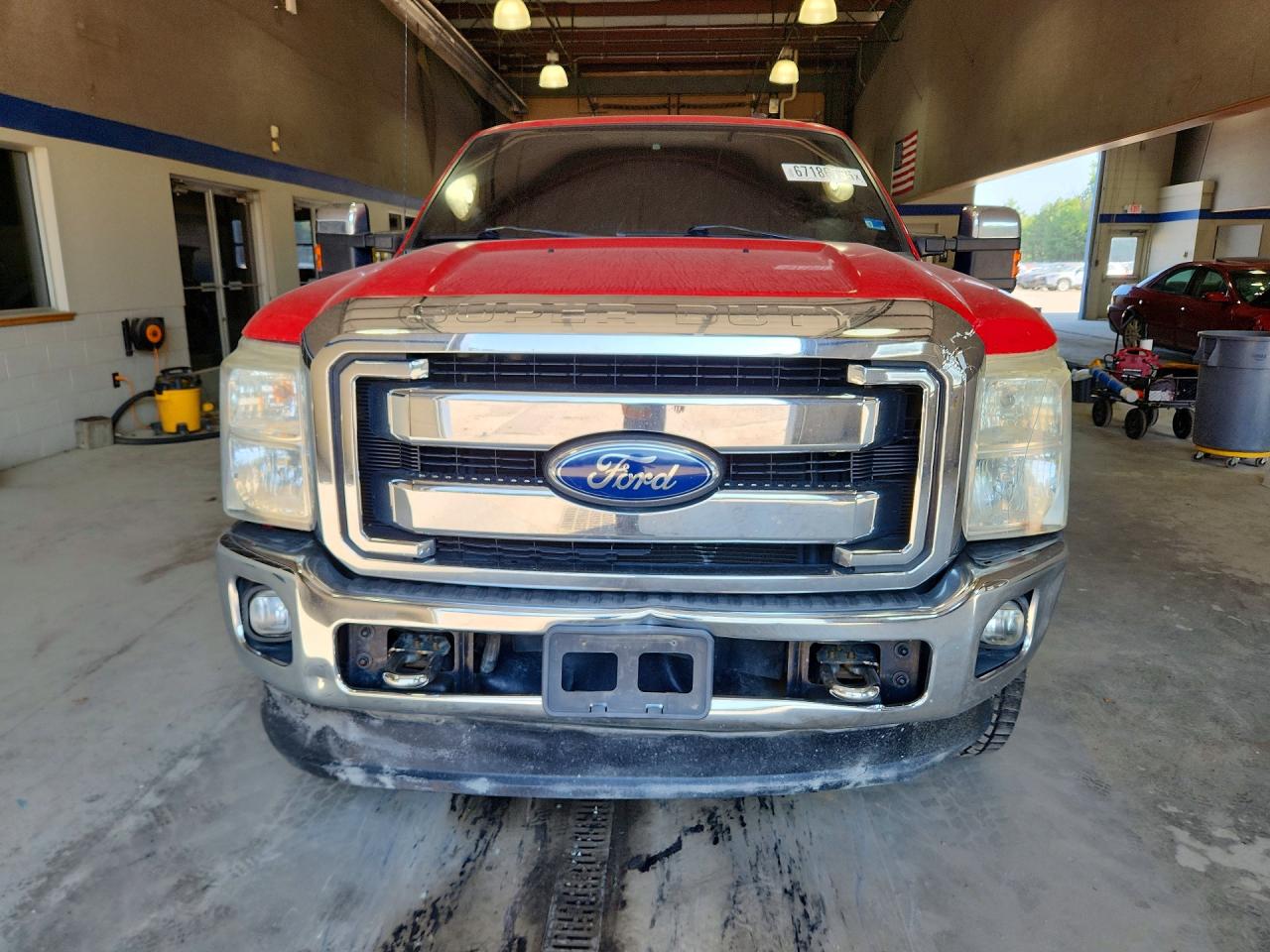 2011 Ford F250 Super Duty Red vin: 1FT7W2B62BEB99231