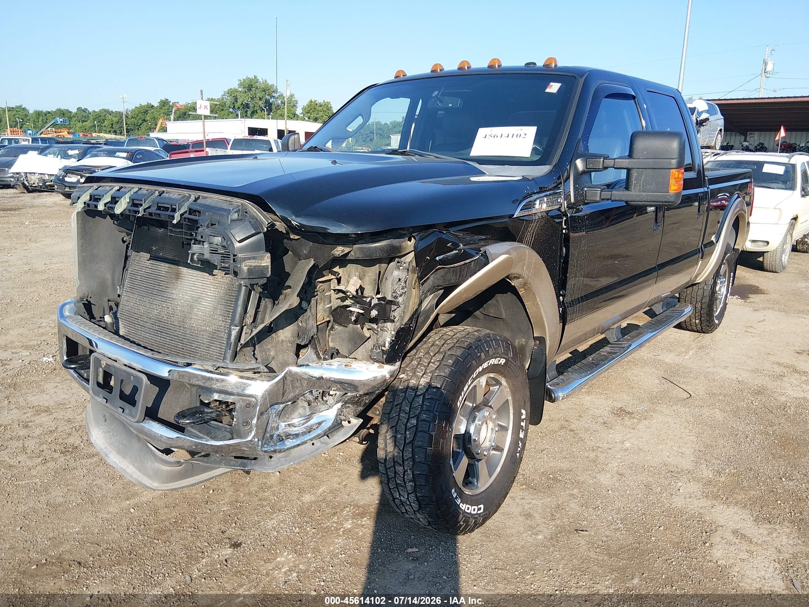 2012 Ford Super Duty F-250 Srw Lariat Black vin: 1FT7W2B62CEA54997