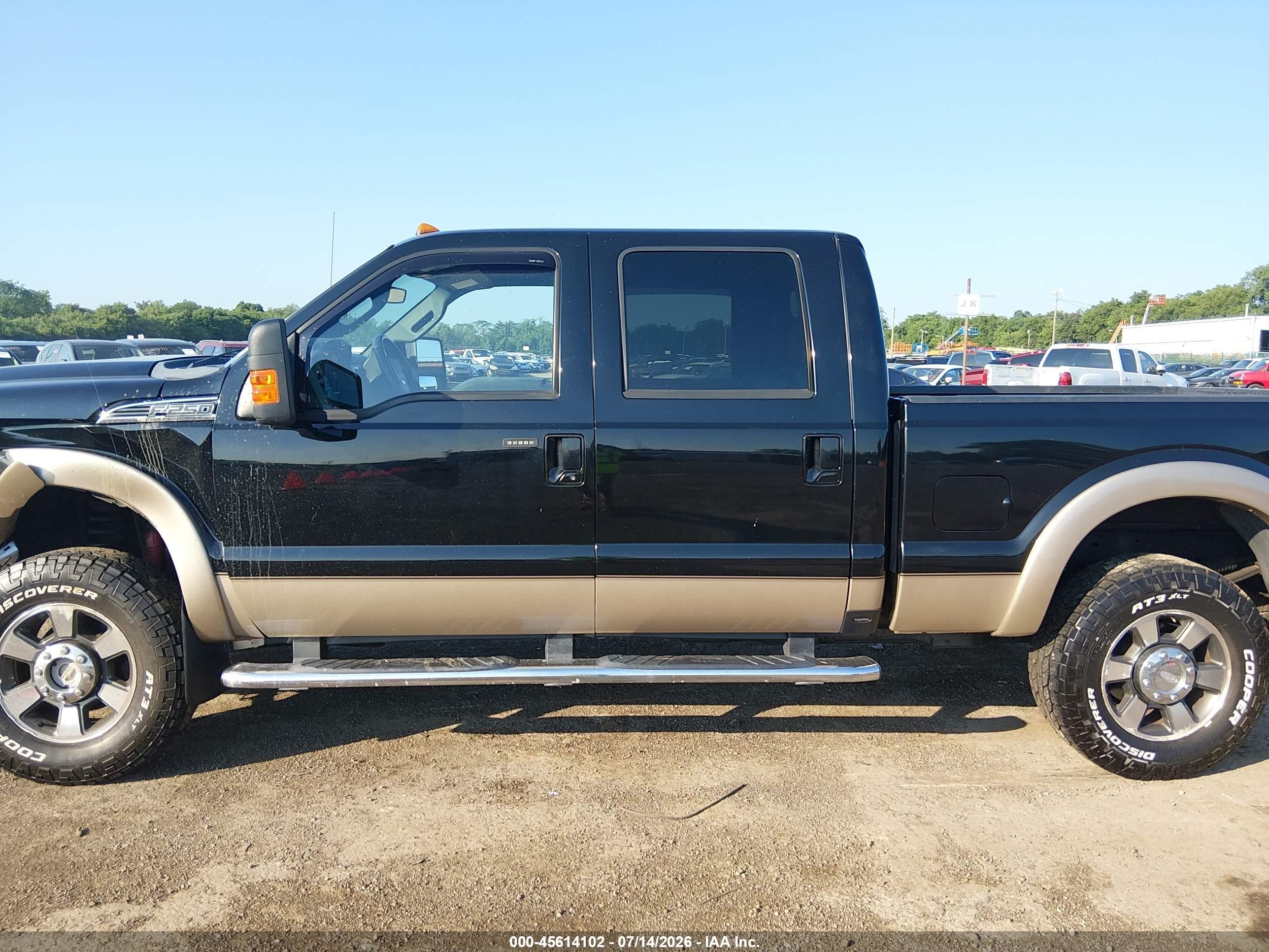 2012 Ford Super Duty F-250 Srw Lariat Black vin: 1FT7W2B62CEA54997