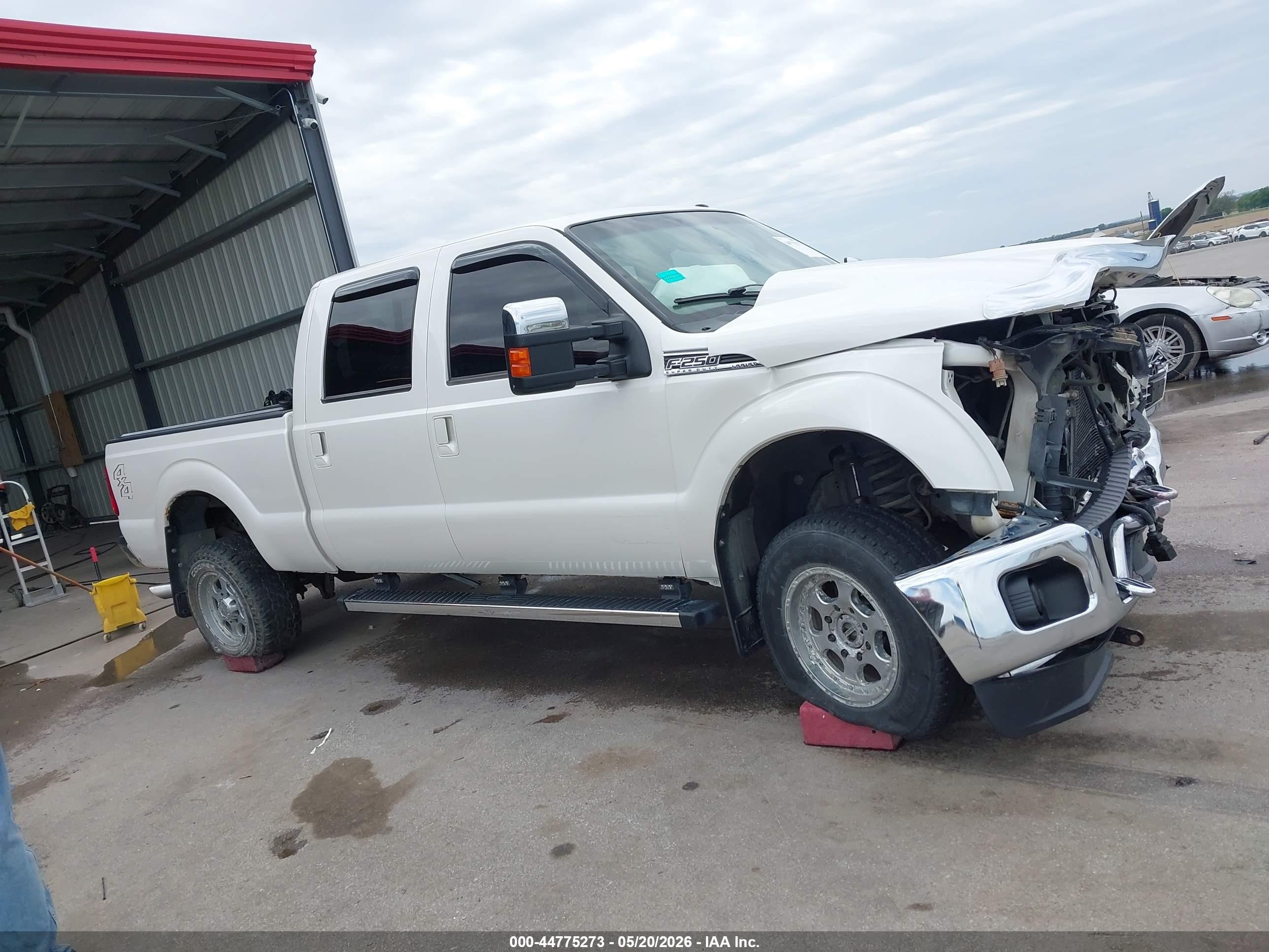 2013 Ford F-250 Lariat White vin: 1FT7W2B62DEB48850