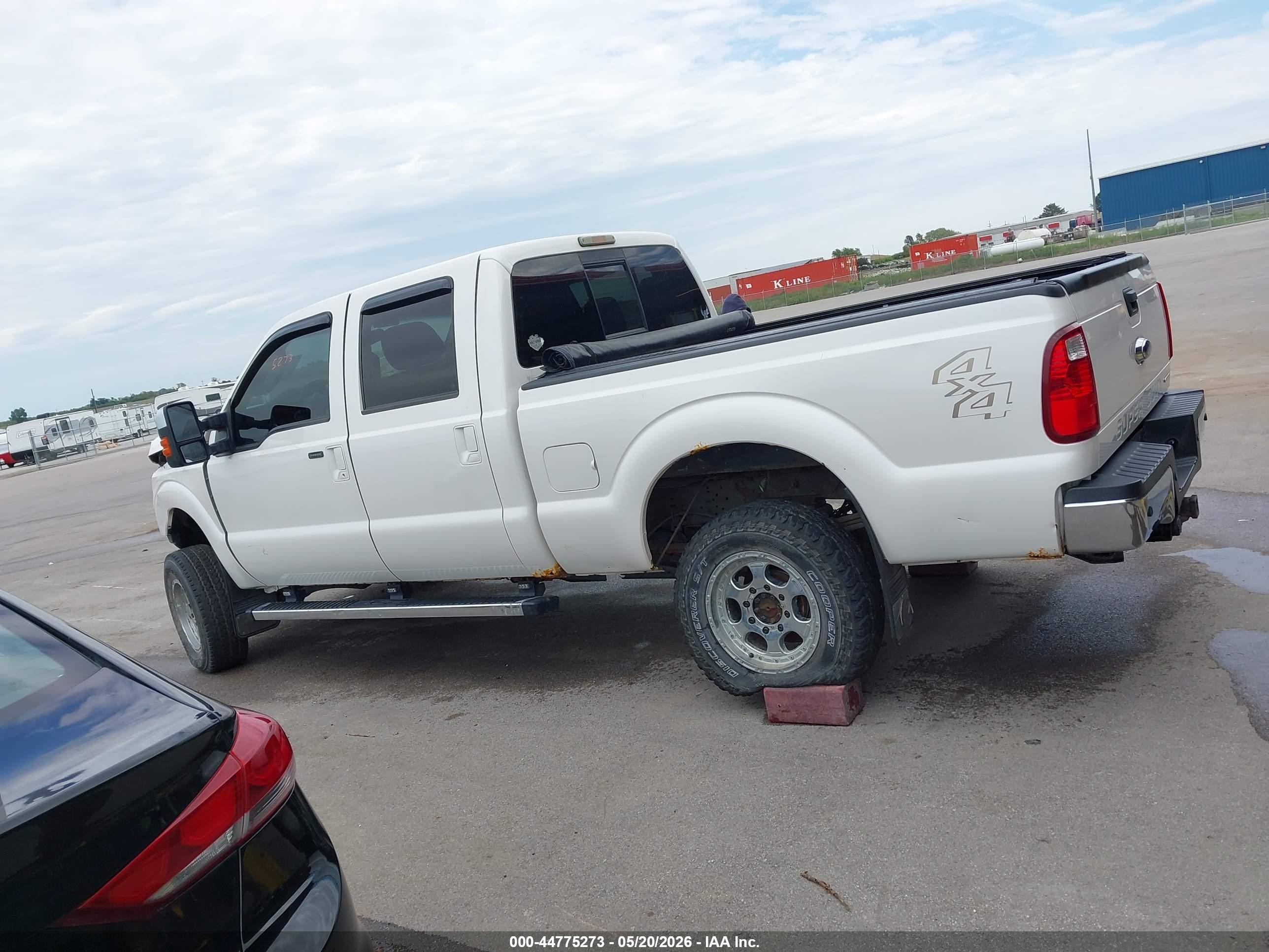 2013 Ford F-250 Lariat White vin: 1FT7W2B62DEB48850