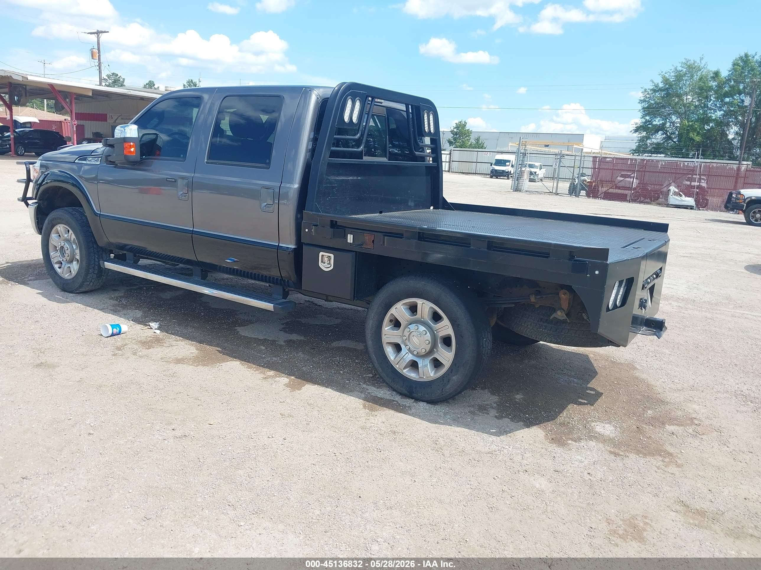 2014 Ford F-250 Lariat Серый vin: 1FT7W2B62EEA72595