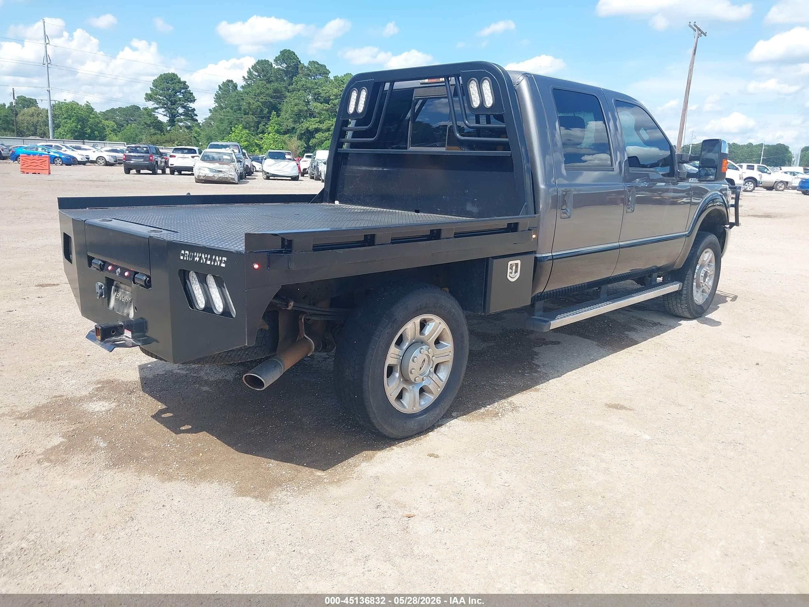 2014 Ford F-250 Lariat Серый vin: 1FT7W2B62EEA72595