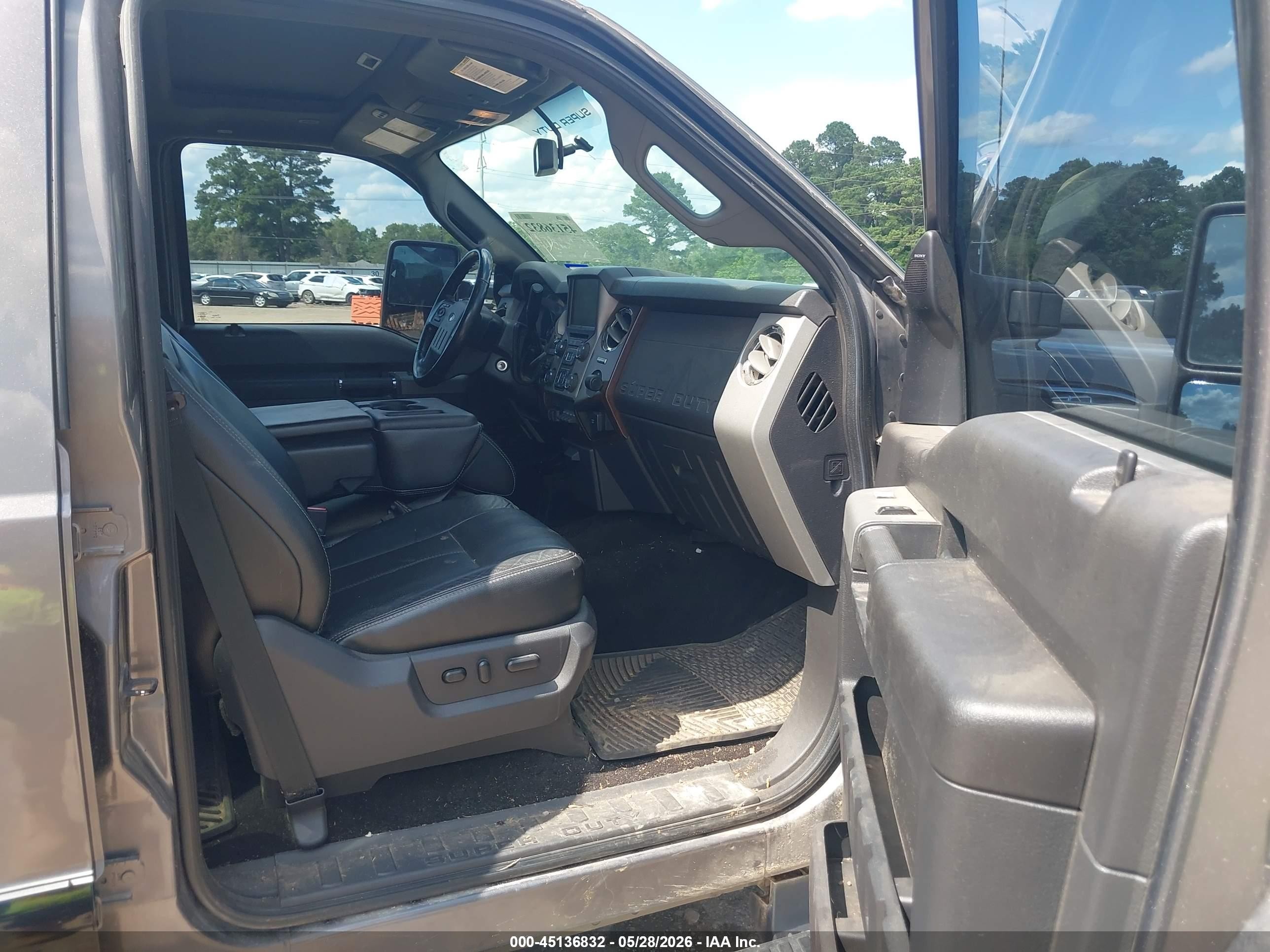 2014 Ford F-250 Lariat Серый vin: 1FT7W2B62EEA72595