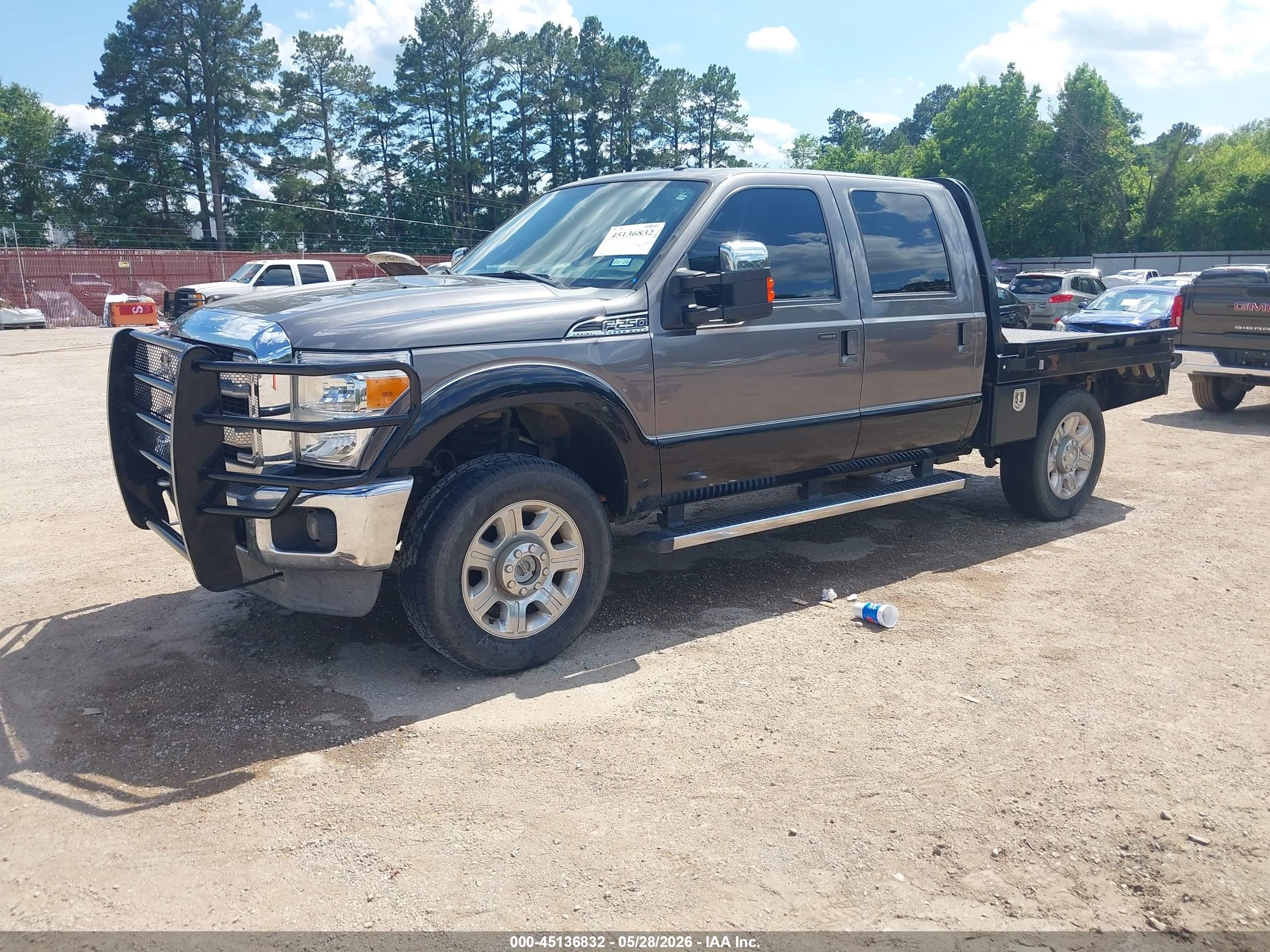 2014 Ford F-250 Lariat Серый vin: 1FT7W2B62EEA72595