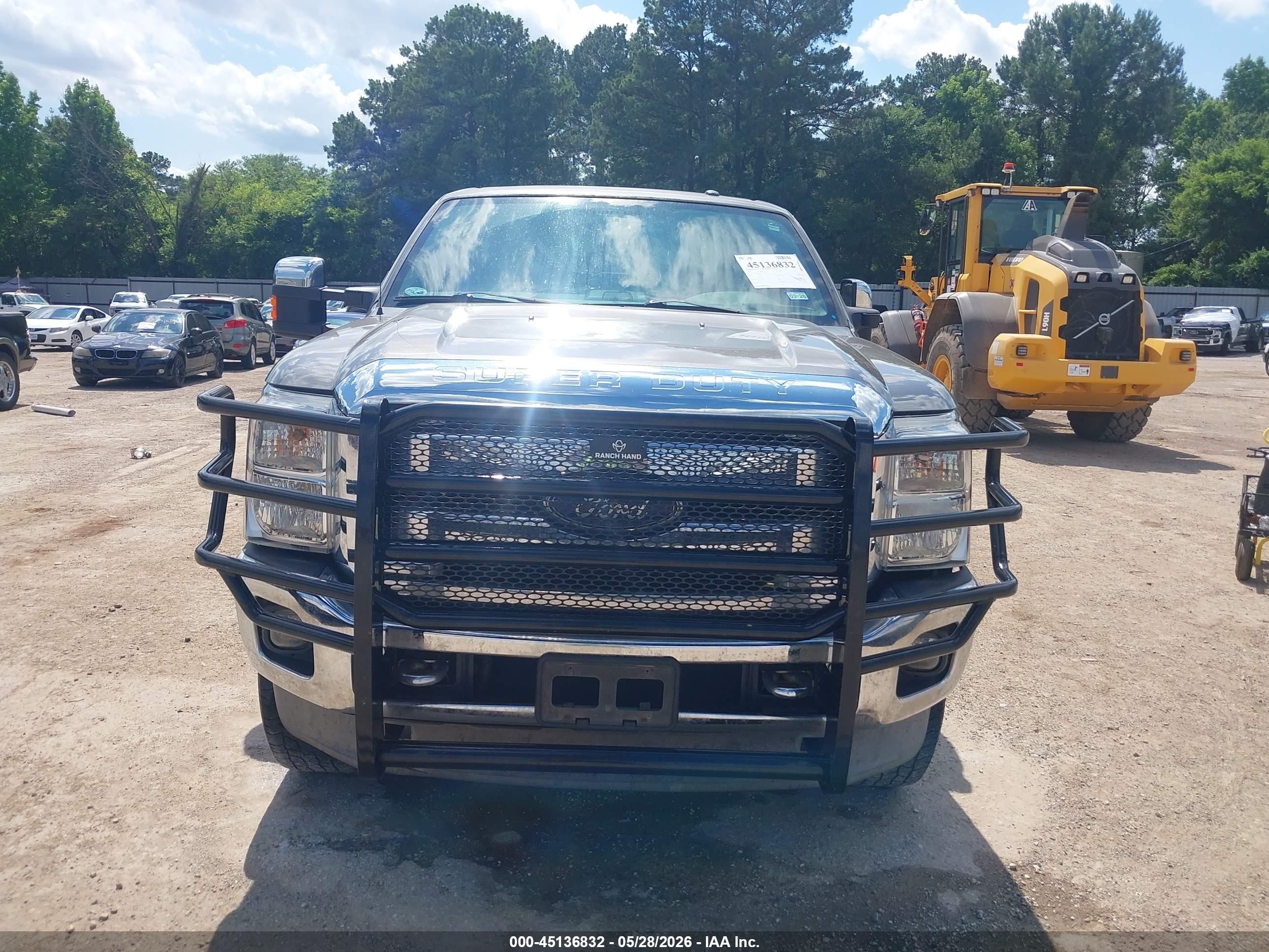 2014 Ford F-250 Lariat Серый vin: 1FT7W2B62EEA72595