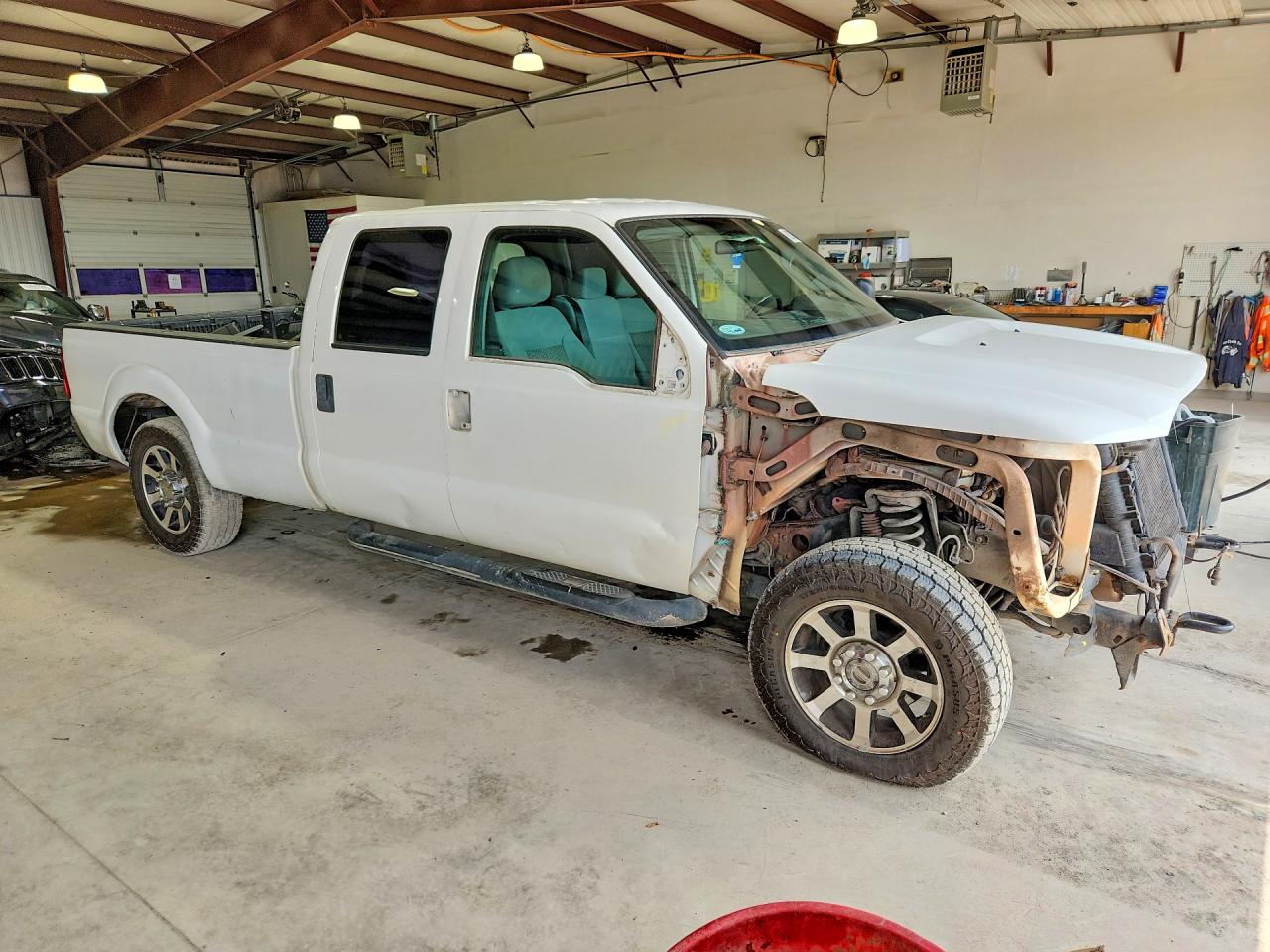 2014 Ford F250 Super Duty White vin: 1FT7W2B62EEA94743