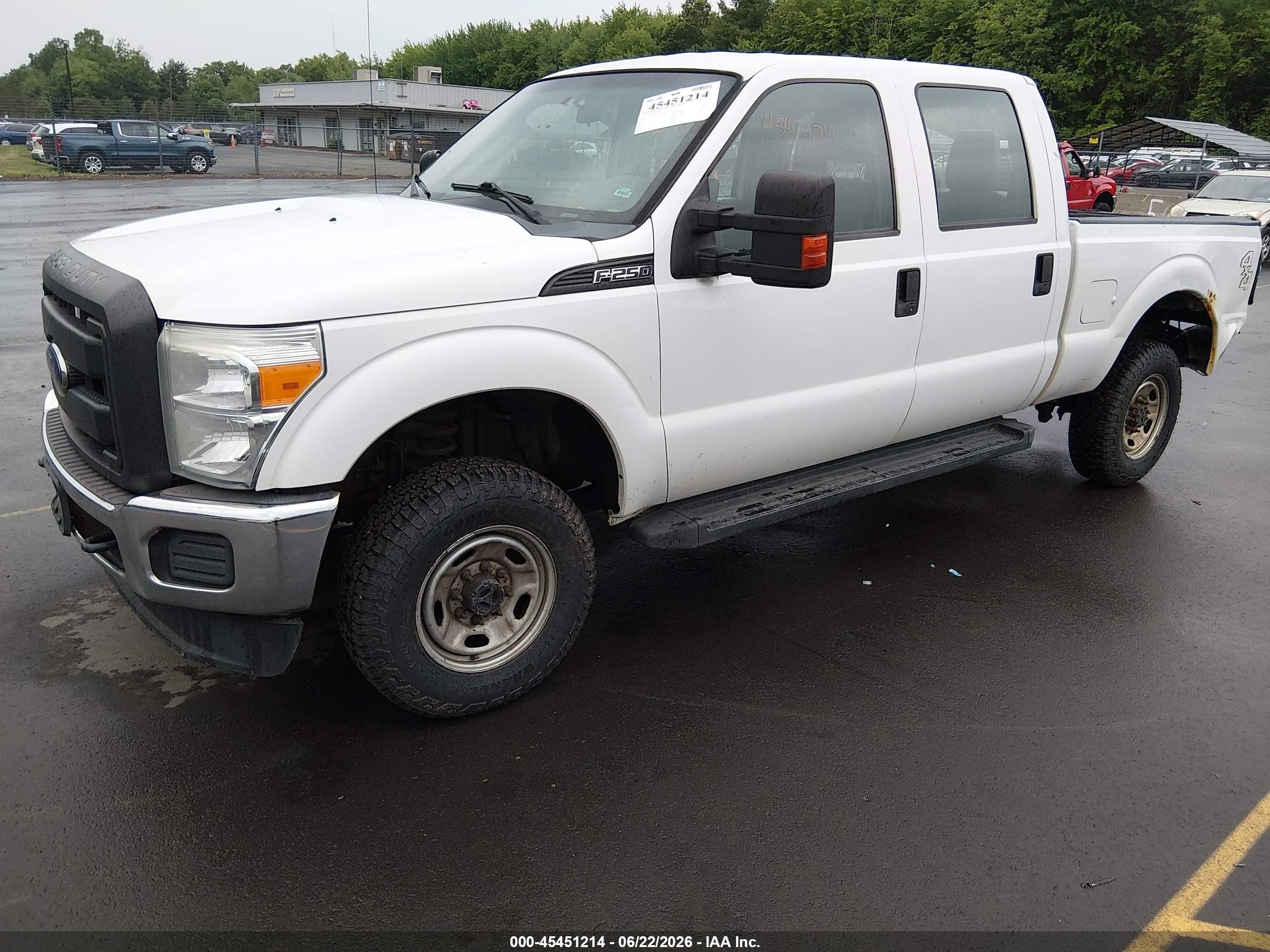 2015 Ford F-250 Lariat/xl/xlt White vin: 1FT7W2B62FEC94765