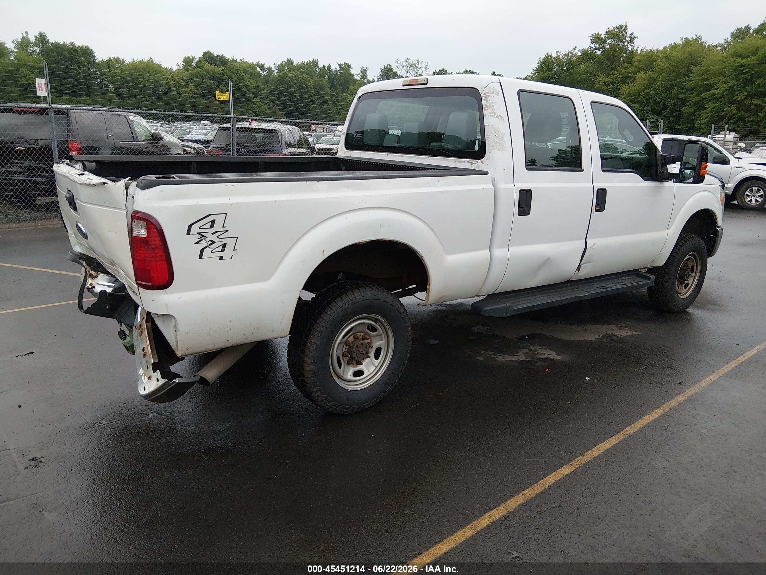 2015 Ford F-250 Lariat/xl/xlt White vin: 1FT7W2B62FEC94765