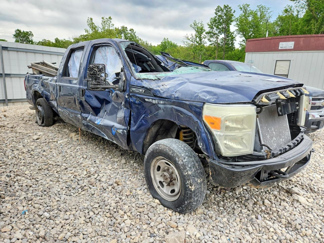 2011 Ford F250 Super Duty Синий vin: 1FT7W2B63BEA64808