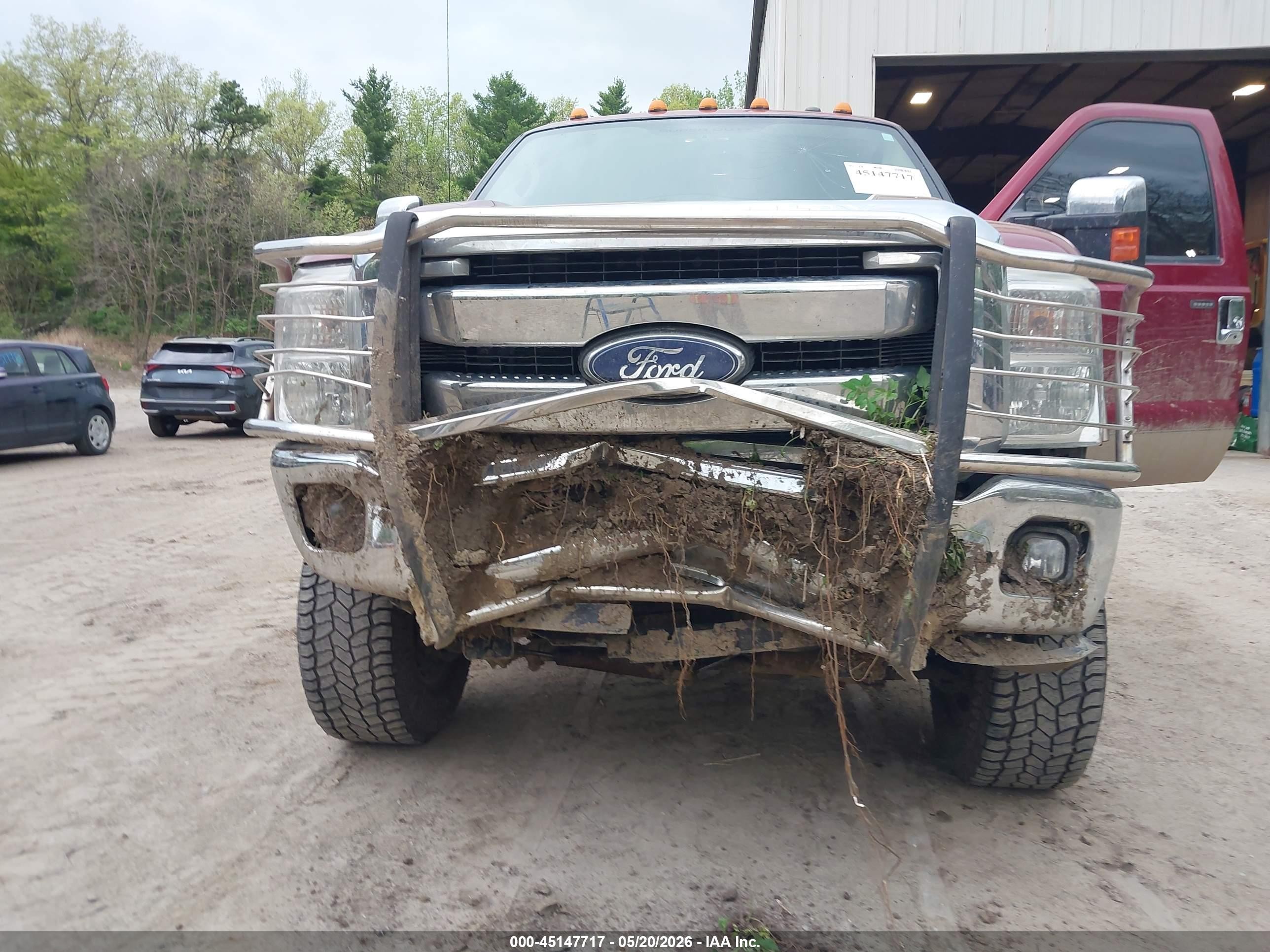 2013 Ford F250 Super Duty Red vin: 1FT7W2B63DEB16554