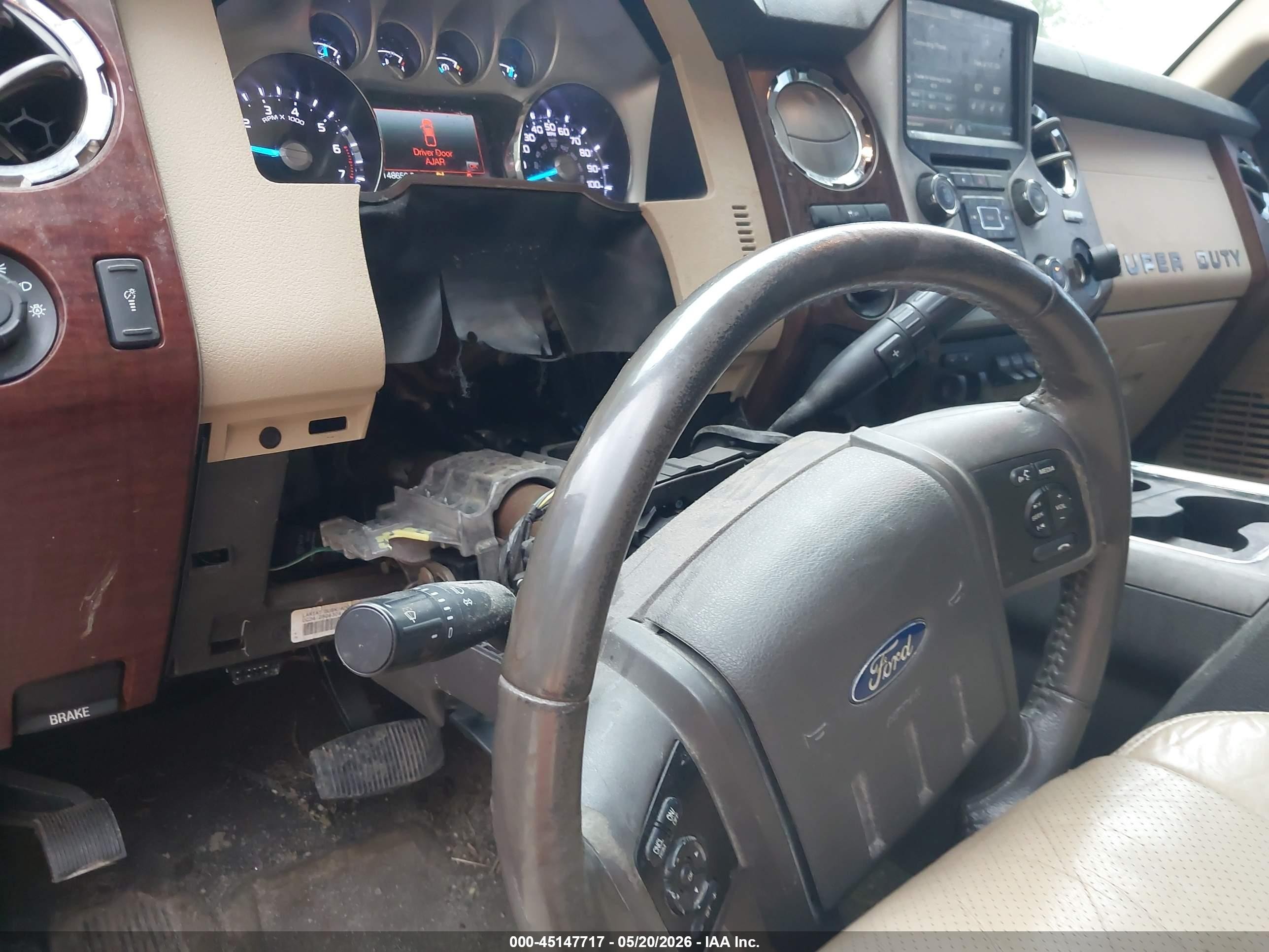 2013 Ford F250 Super Duty Red vin: 1FT7W2B63DEB16554
