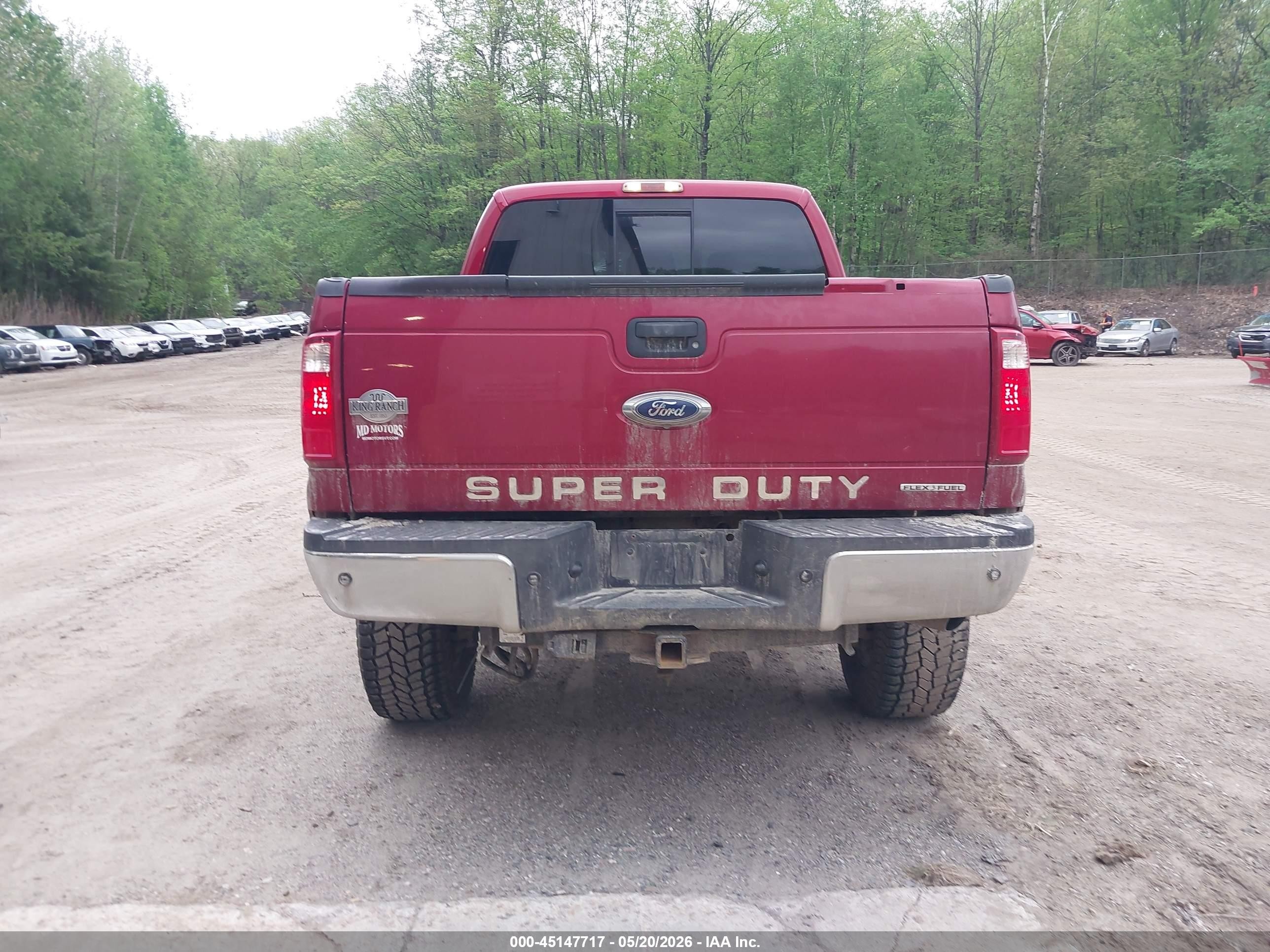 2013 Ford F250 Super Duty Red vin: 1FT7W2B63DEB16554