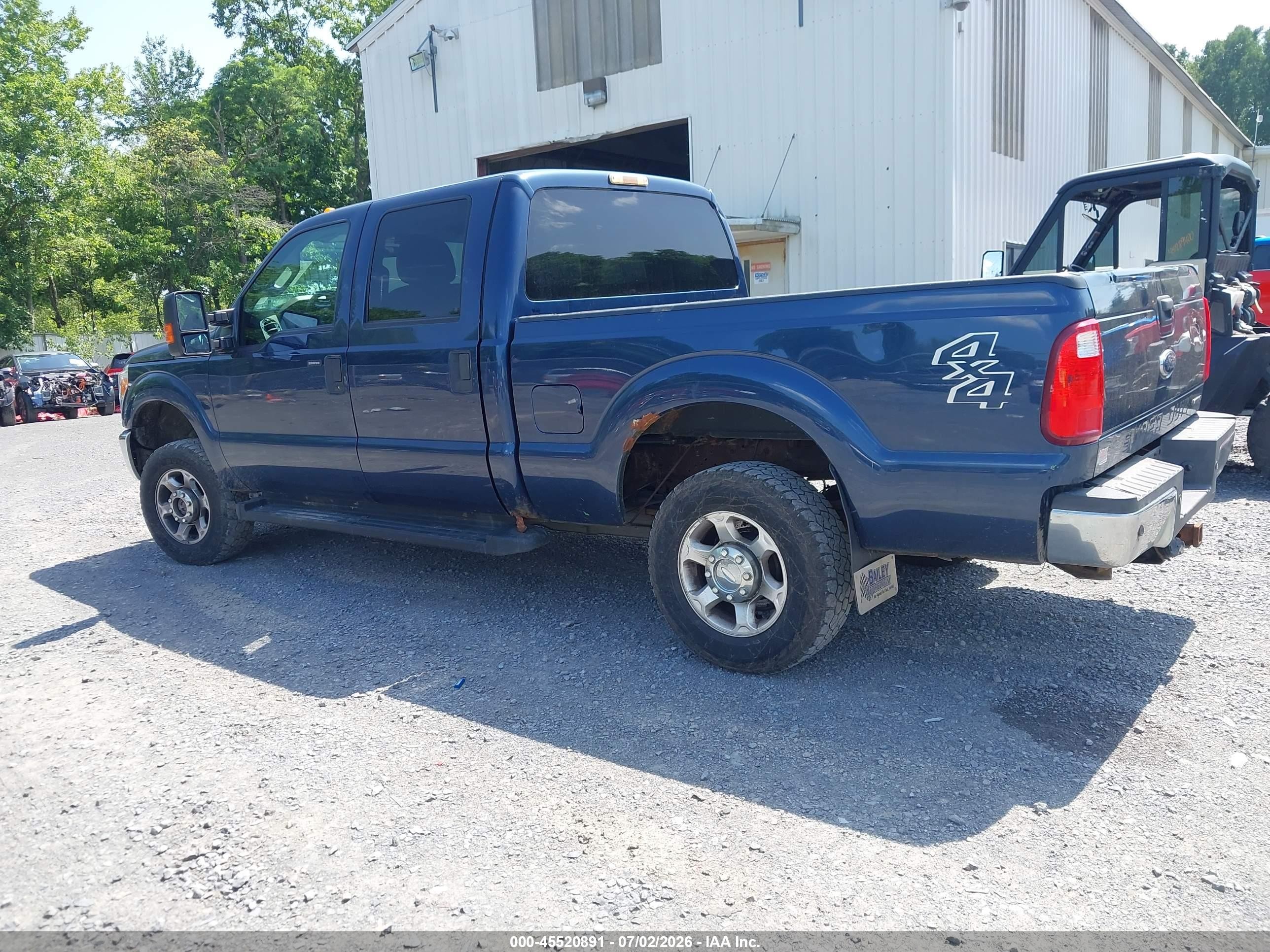 2013 Ford Super Duty F-250 Srw King Ranch/lariat/platinum/xl/xlt Blue vin: 1FT7W2B63DEB16618