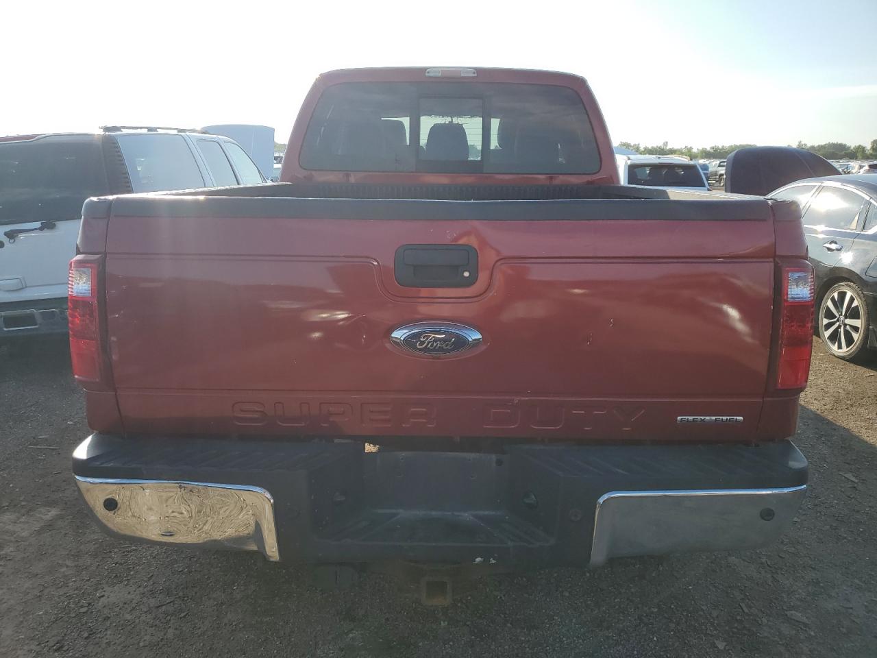 2014 Ford F250 Super Duty Red vin: 1FT7W2B63EEA07545