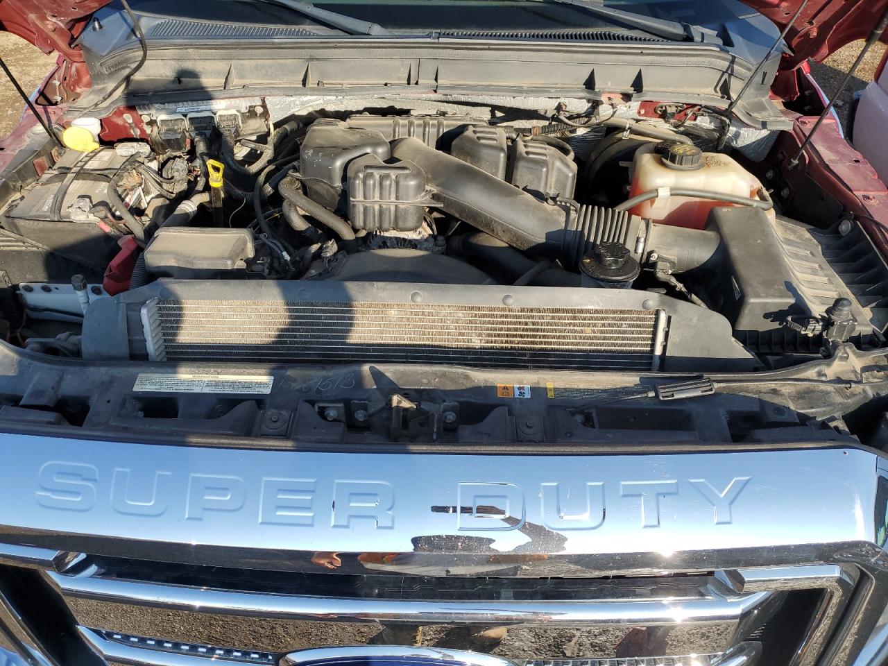 2014 Ford F250 Super Duty Red vin: 1FT7W2B63EEA07545