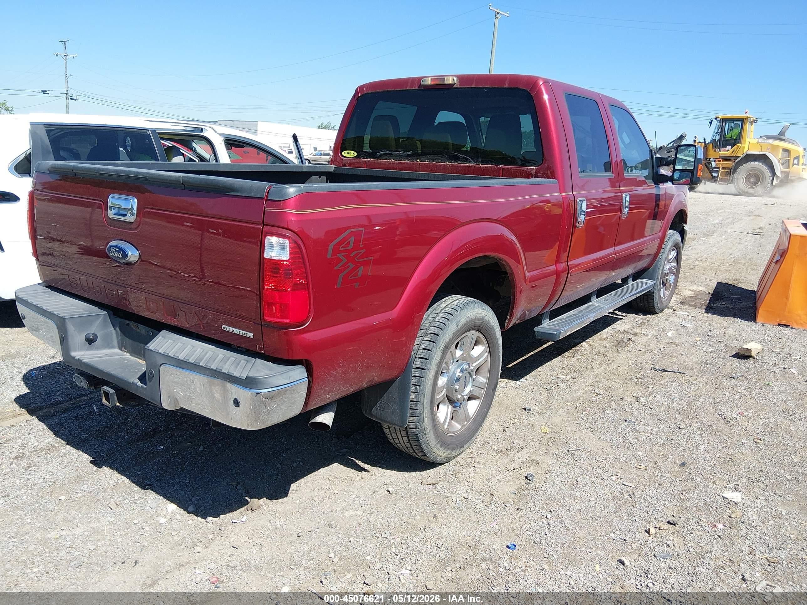 2015 Ford F-250 Xlt Burgundy vin: 1FT7W2B63FEA50347