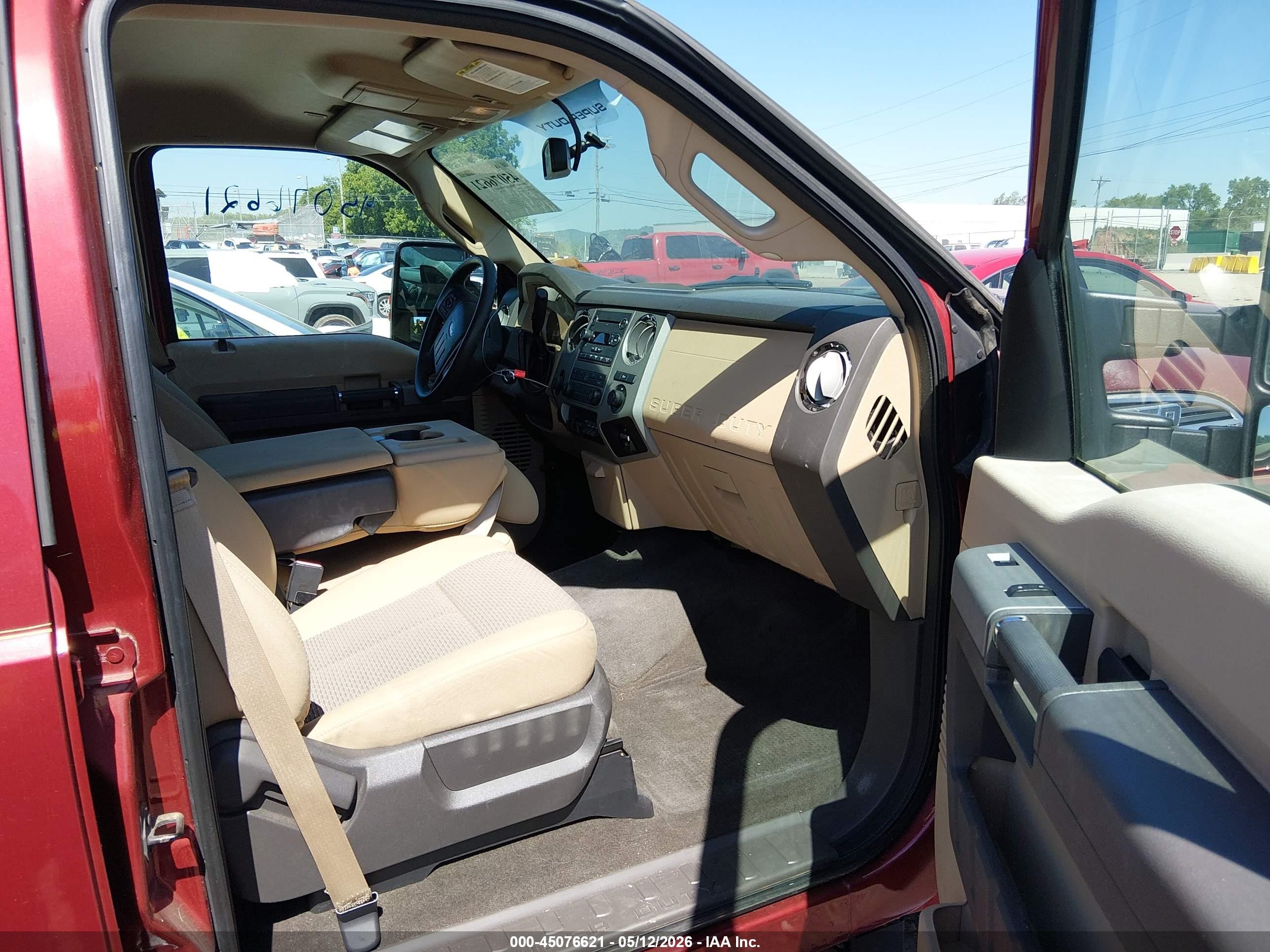 2015 Ford F-250 Xlt Burgundy vin: 1FT7W2B63FEA50347