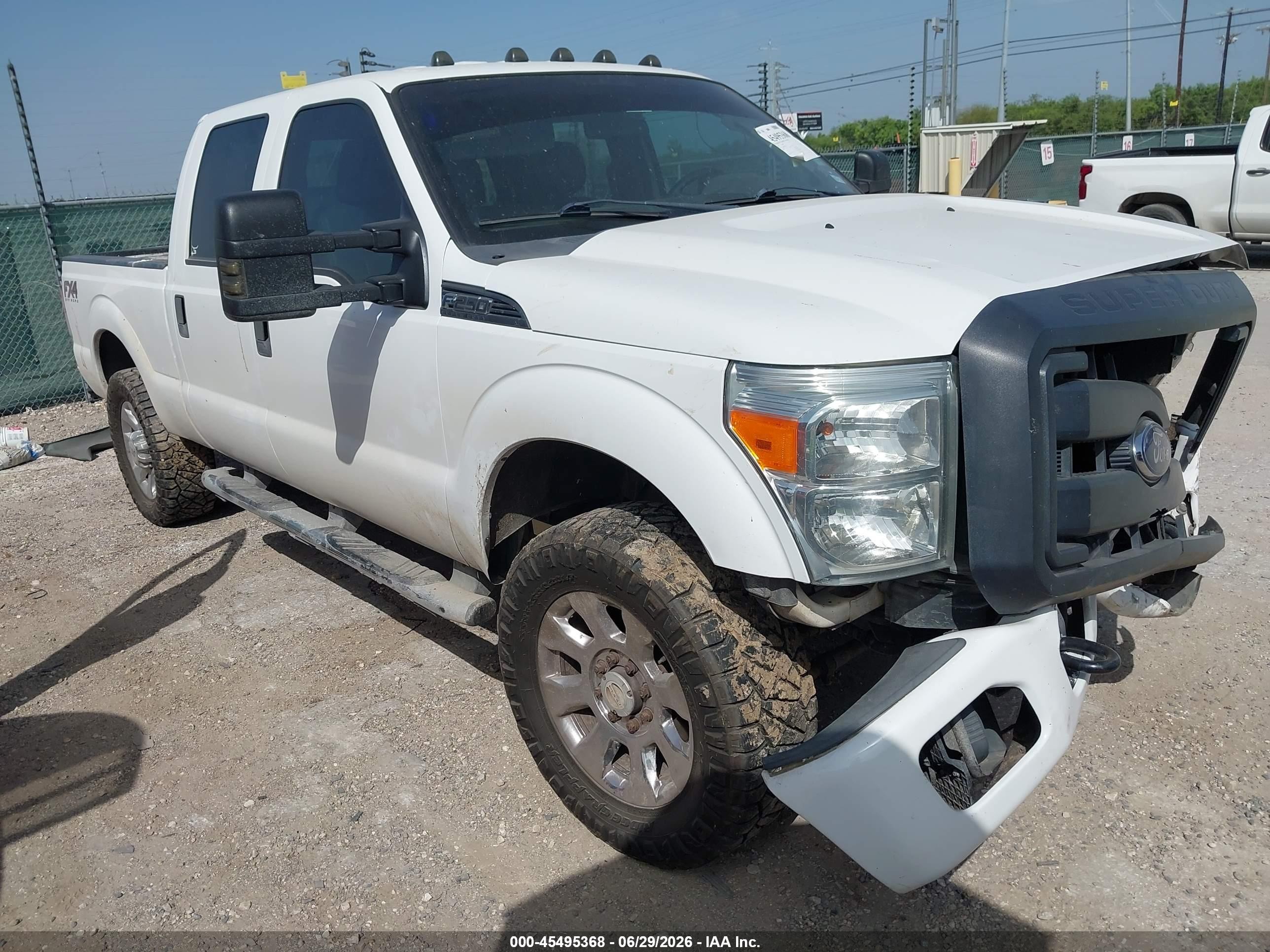 2015 Ford F-250 Xl White vin: 1FT7W2B63FEB62131