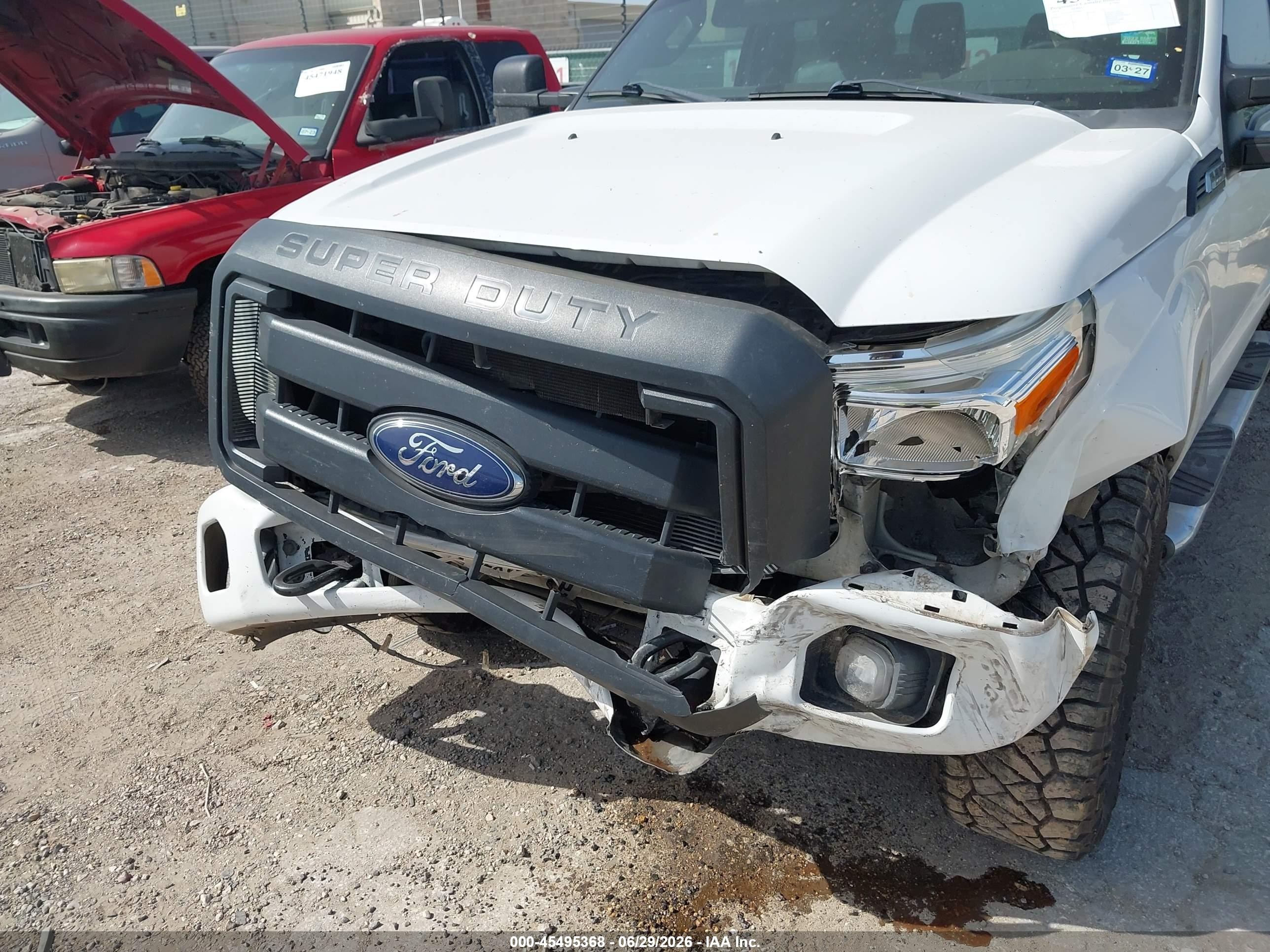 2015 Ford F-250 Xl White vin: 1FT7W2B63FEB62131