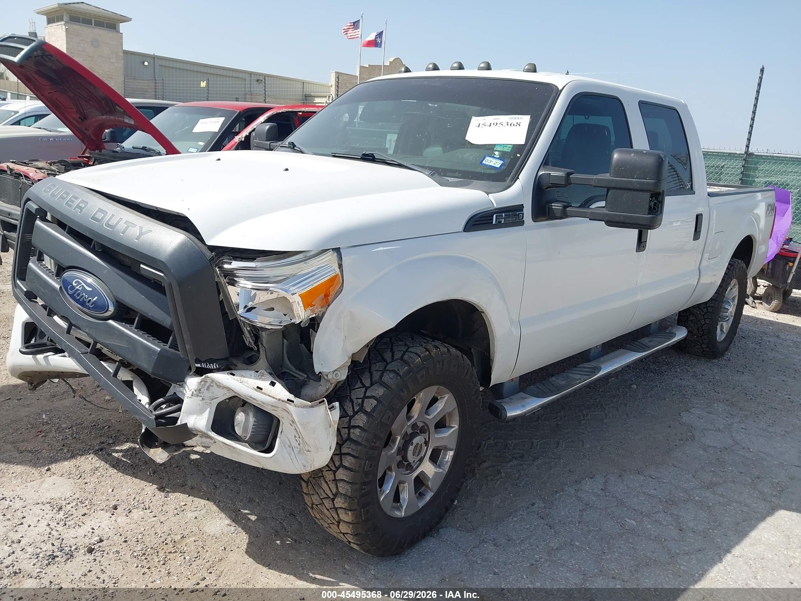 2015 Ford F-250 Xl White vin: 1FT7W2B63FEB62131