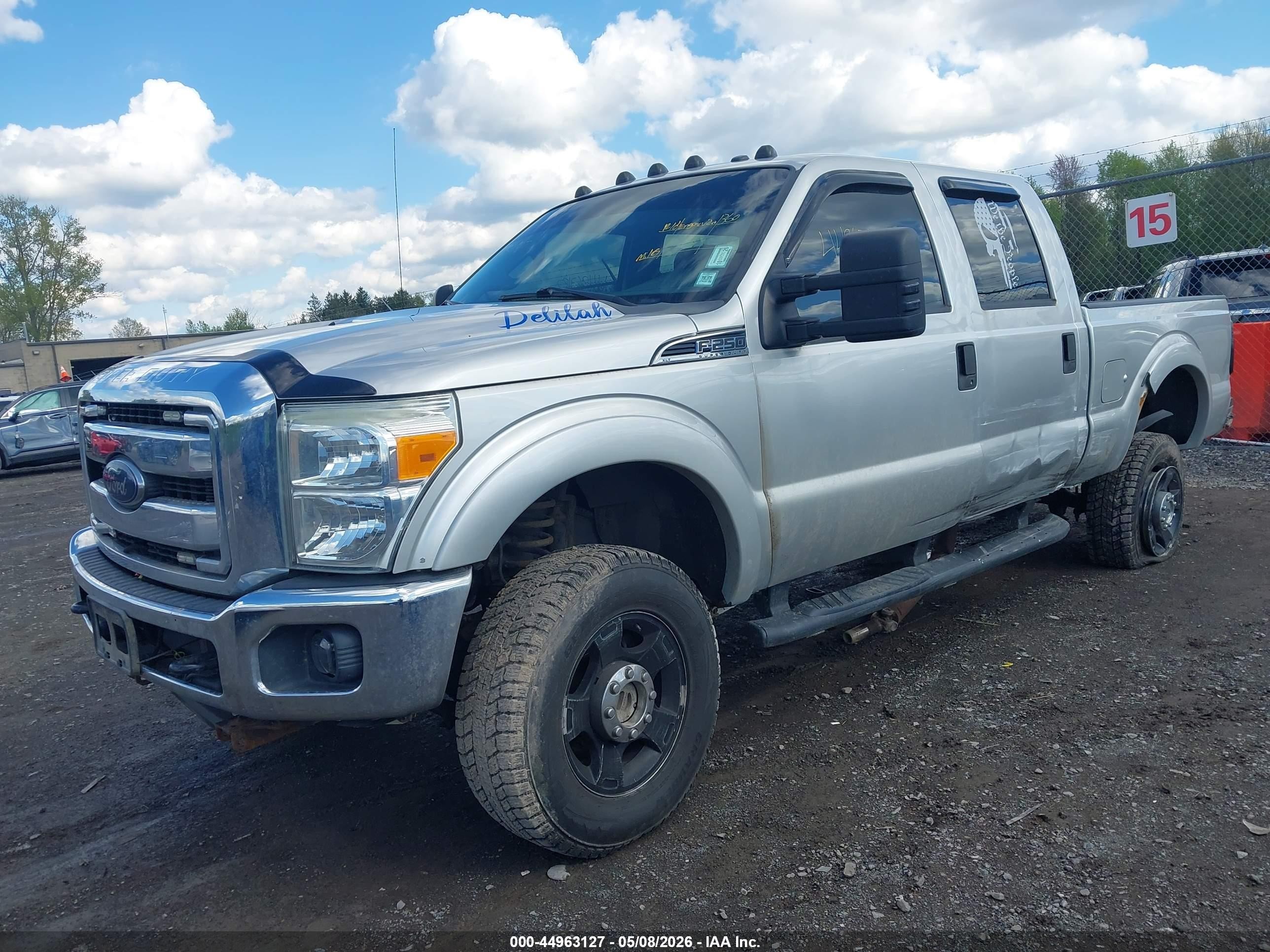 2016 Ford F-250 Xlt Silver vin: 1FT7W2B63GEC89379