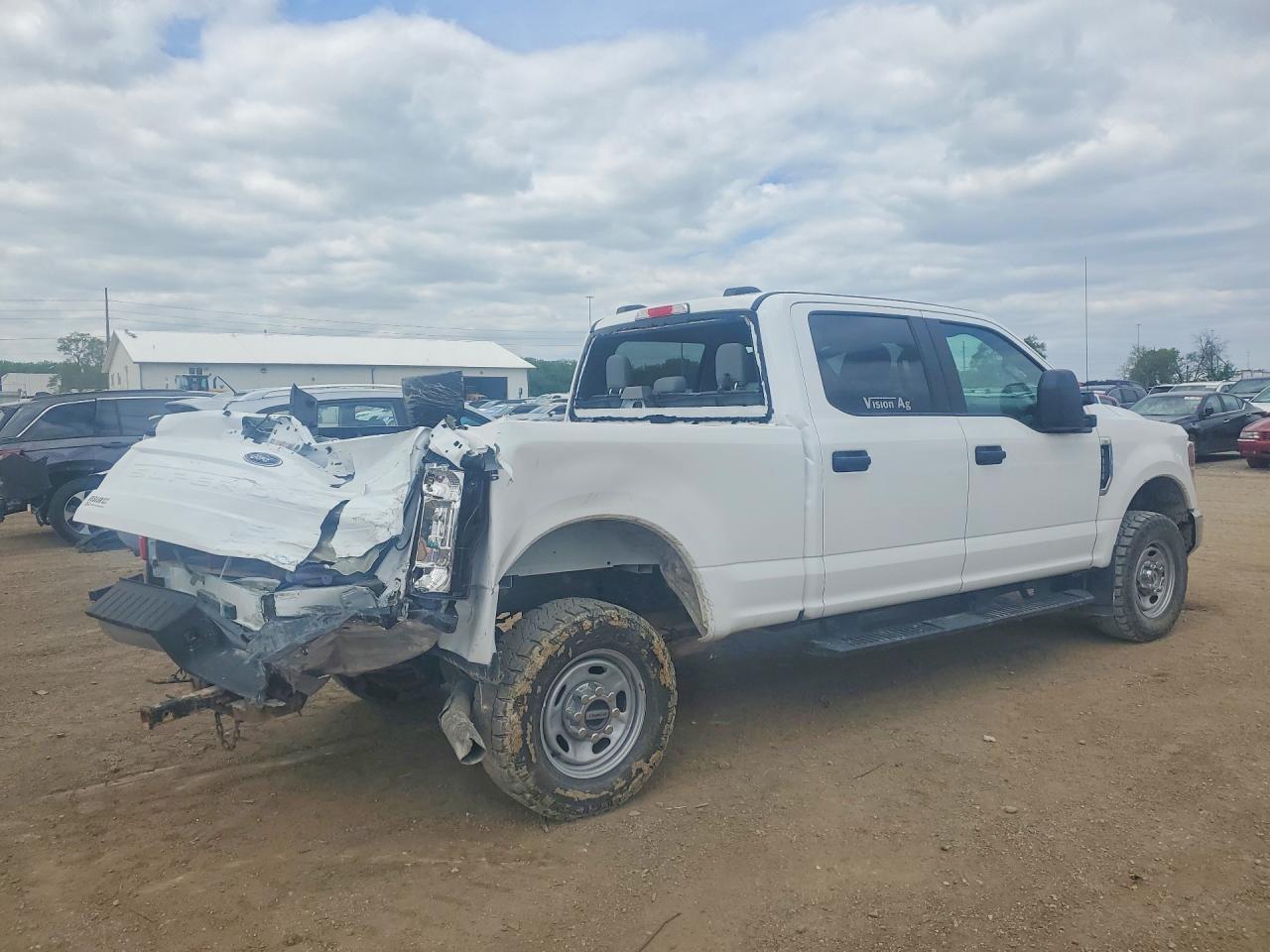 2021 Ford F250 Super Duty White vin: 1FT7W2B63MED72130