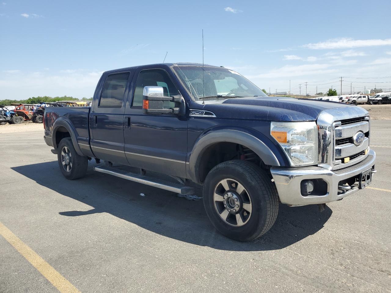2011 Ford F250 Super Duty Blue vin: 1FT7W2B64BED02925 Damage: Right Rear Tire, Worn, Replacement Required