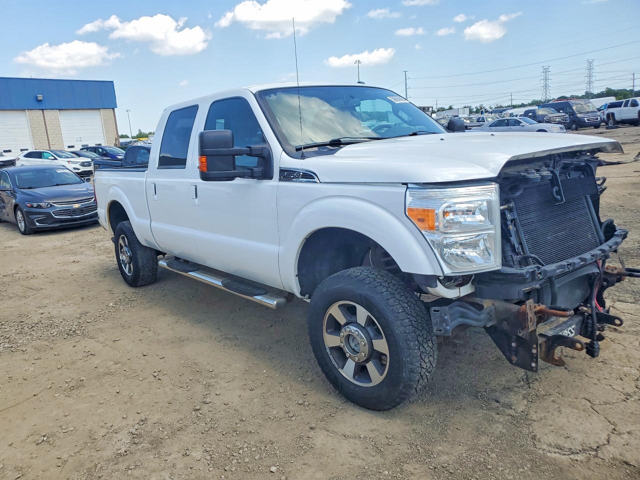2015 Ford F250 Super Duty White vin: 1FT7W2B64FEA09256