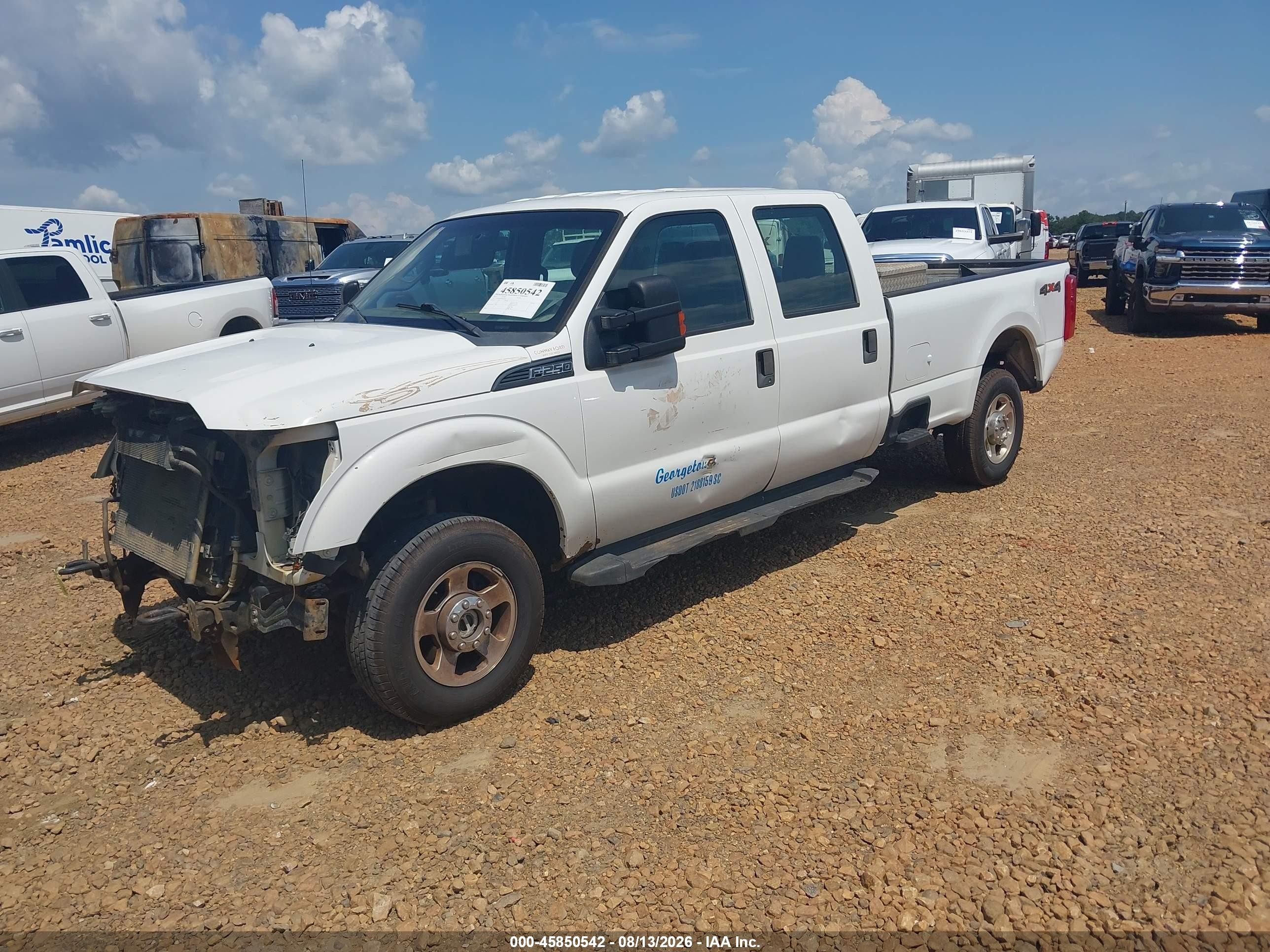 2015 Ford F-250 Xl White vin: 1FT7W2B64FEB66575