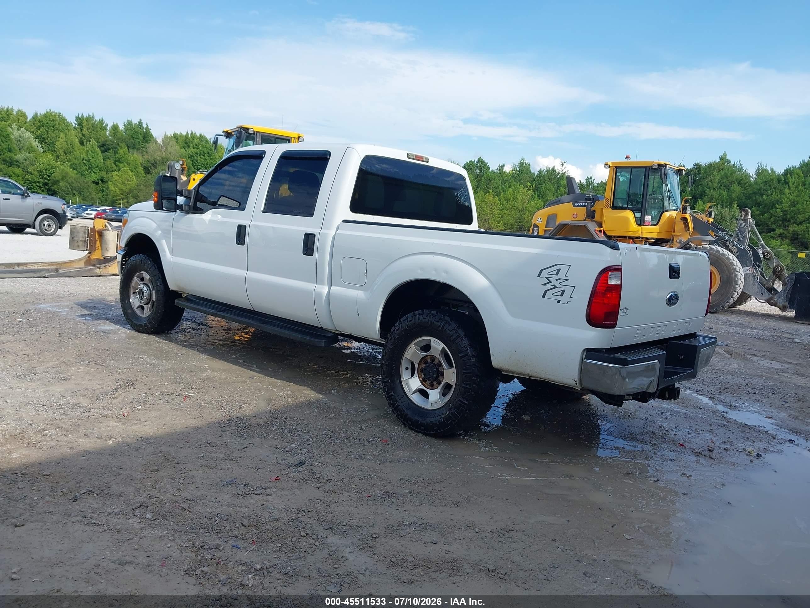 2015 Ford F-250 Lariat/xl/xlt White vin: 1FT7W2B64FEC02717